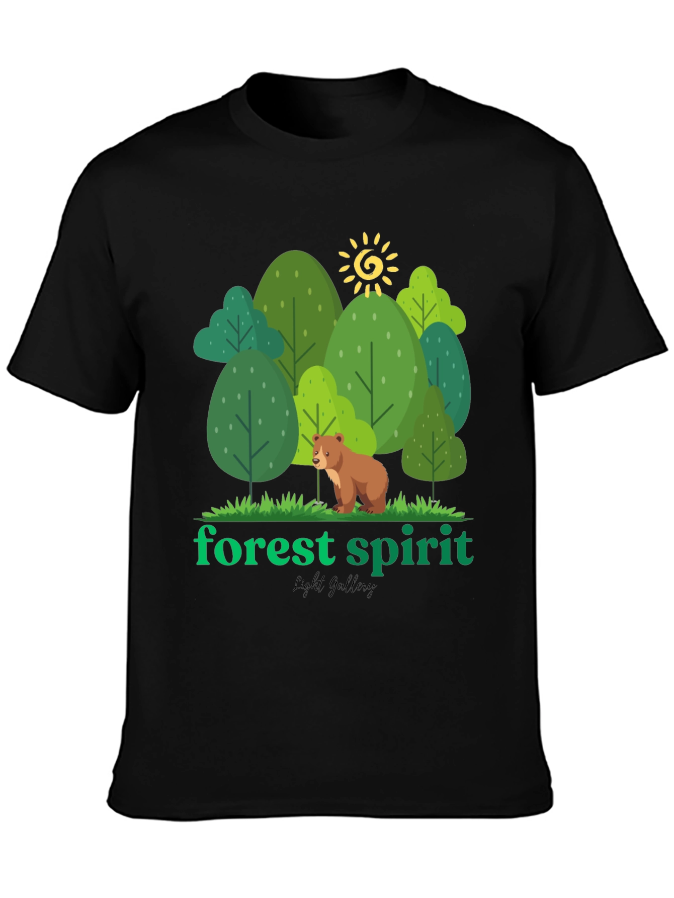 Forest Spirit Graphic Tee - Nature Inspired Design