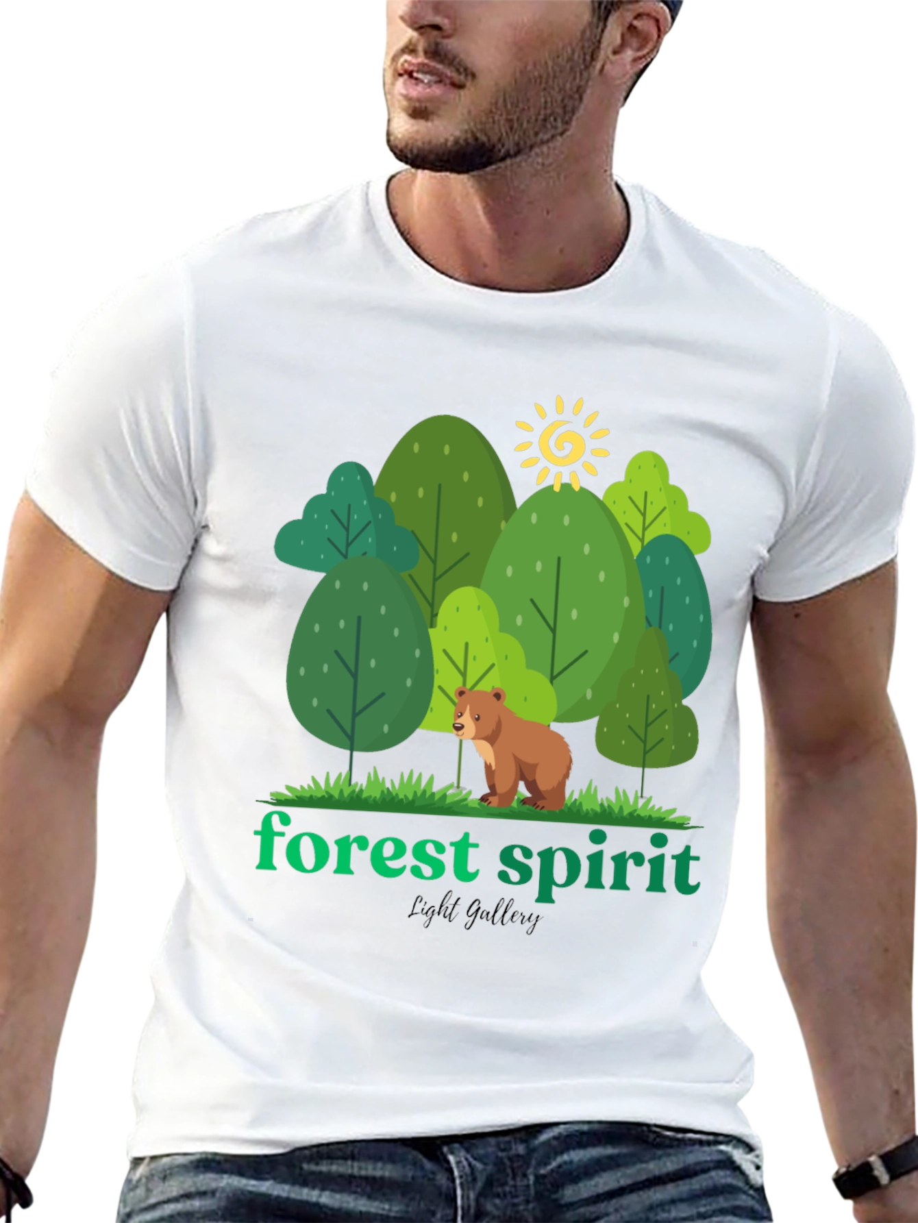 Forest Spirit Graphic Tee - Nature Inspired Design