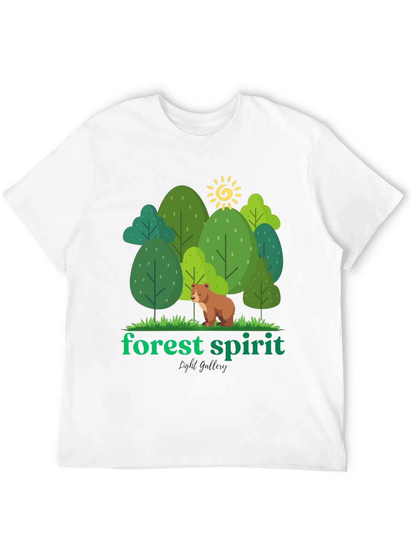 Forest Spirit Graphic Tee - Nature Inspired Design
