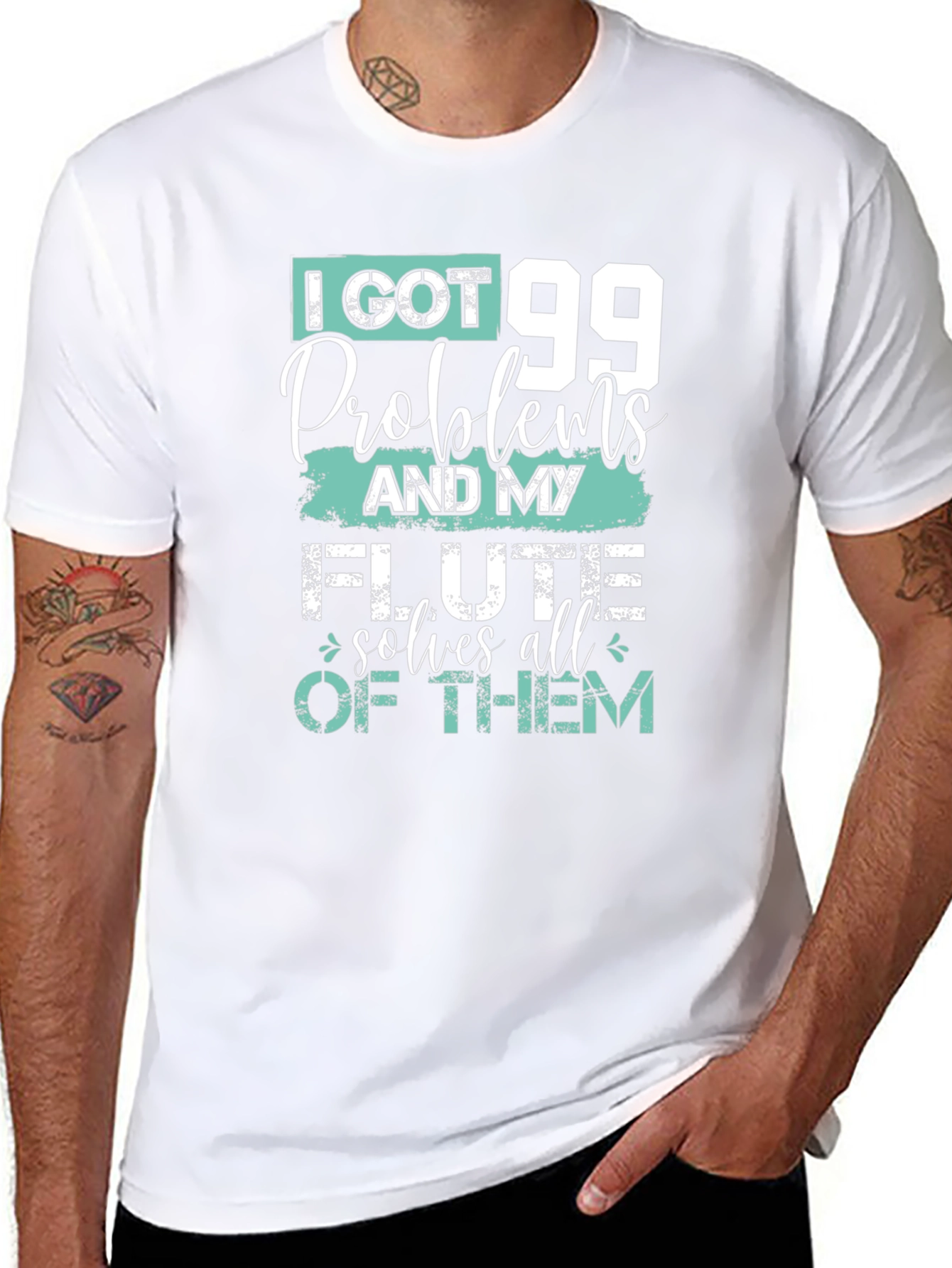 I Got 99 Problems Flute T-Shirt
