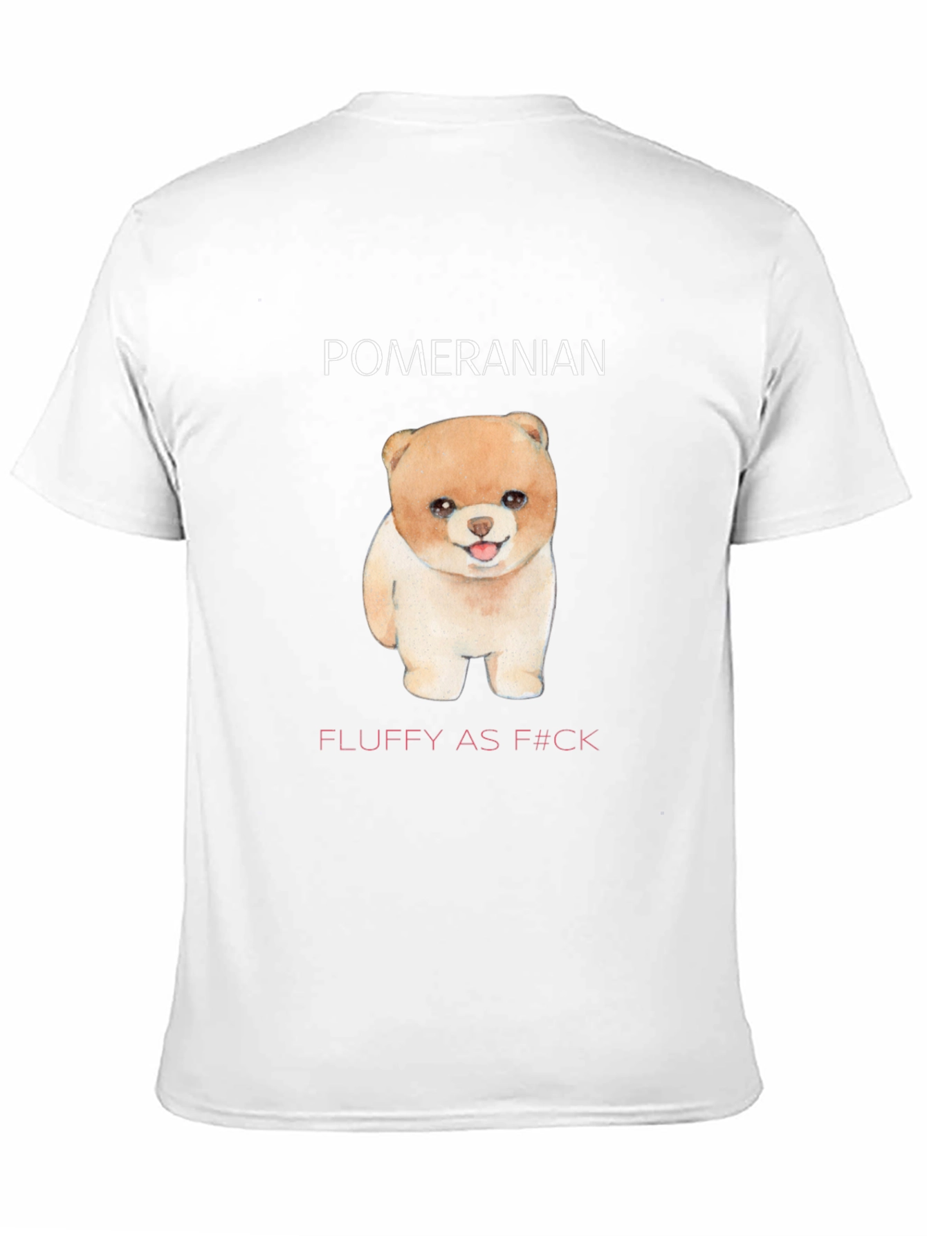 Pomeranian Fluffy Dog Black T-Shirt