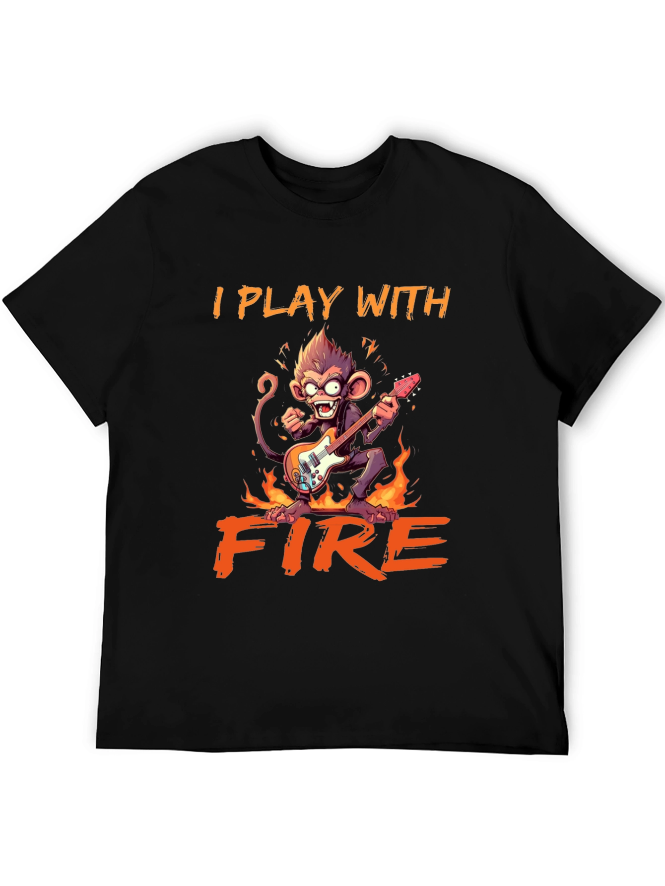 I Play With Fire Monkey Graphic Tee