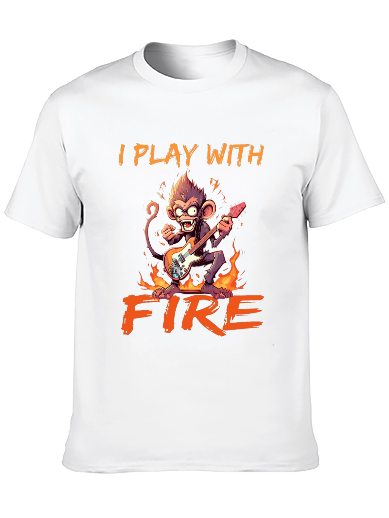 I Play With Fire Monkey Graphic Tee