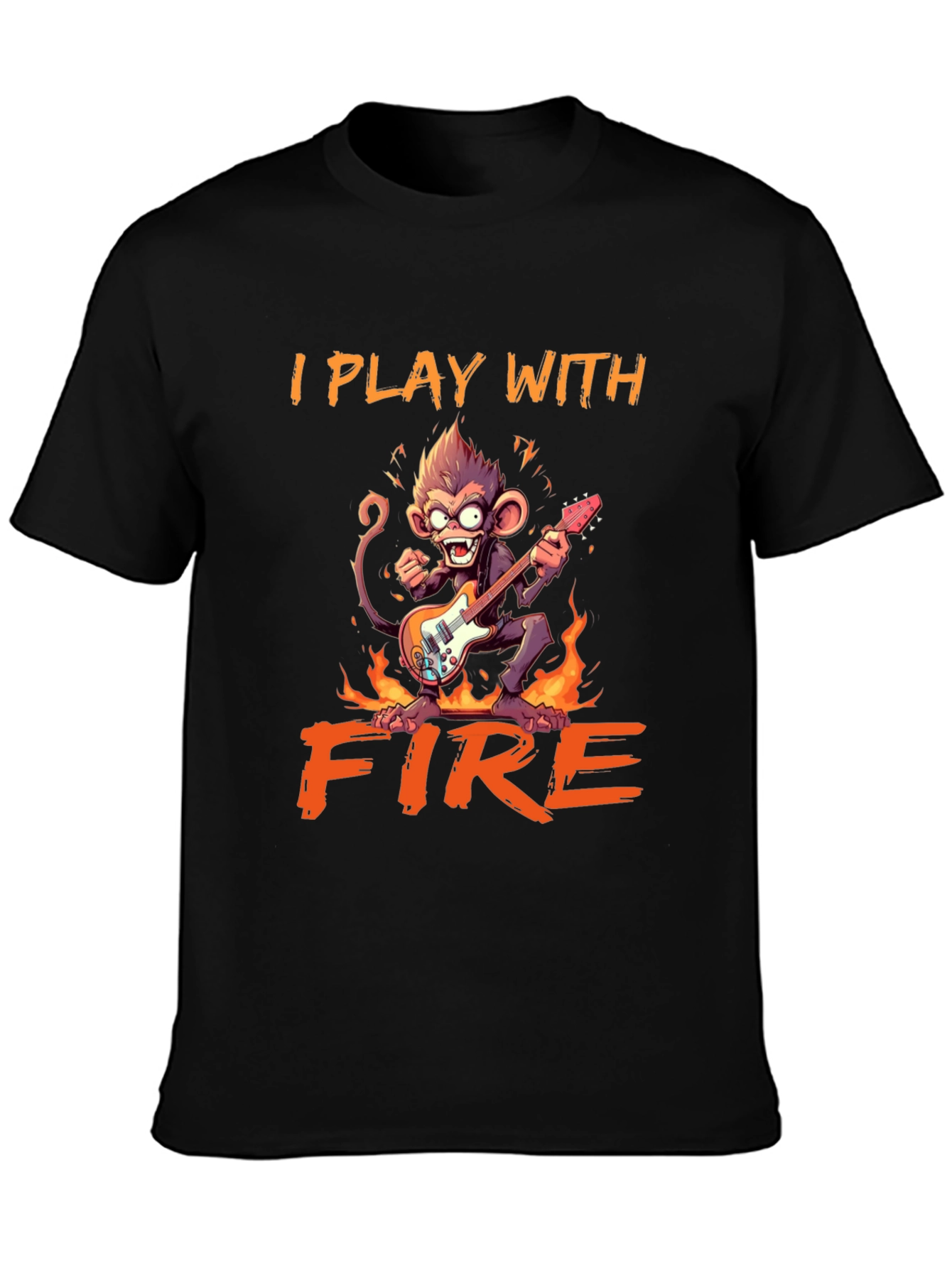 I Play With Fire Monkey Graphic Tee