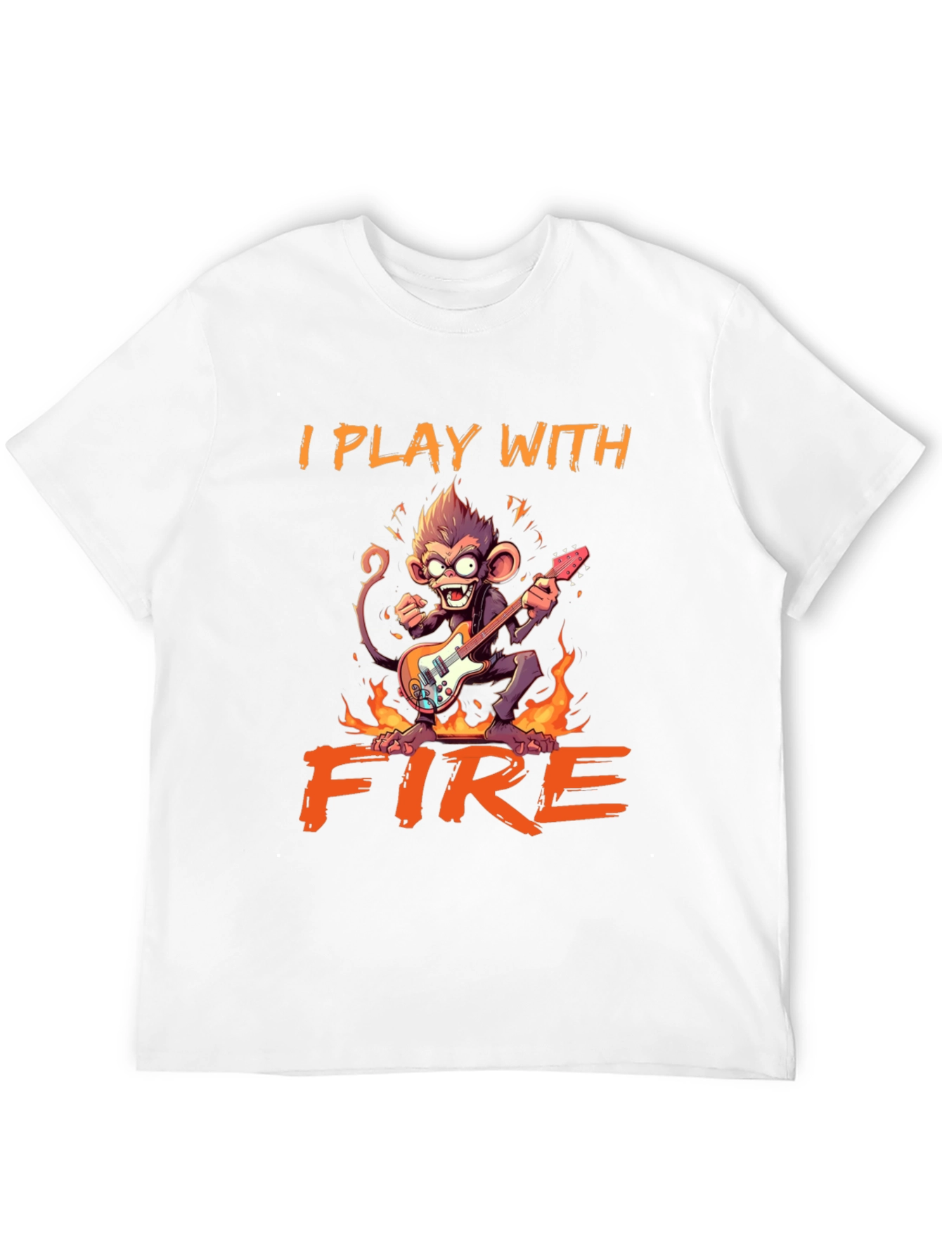 I Play With Fire Monkey Graphic Tee