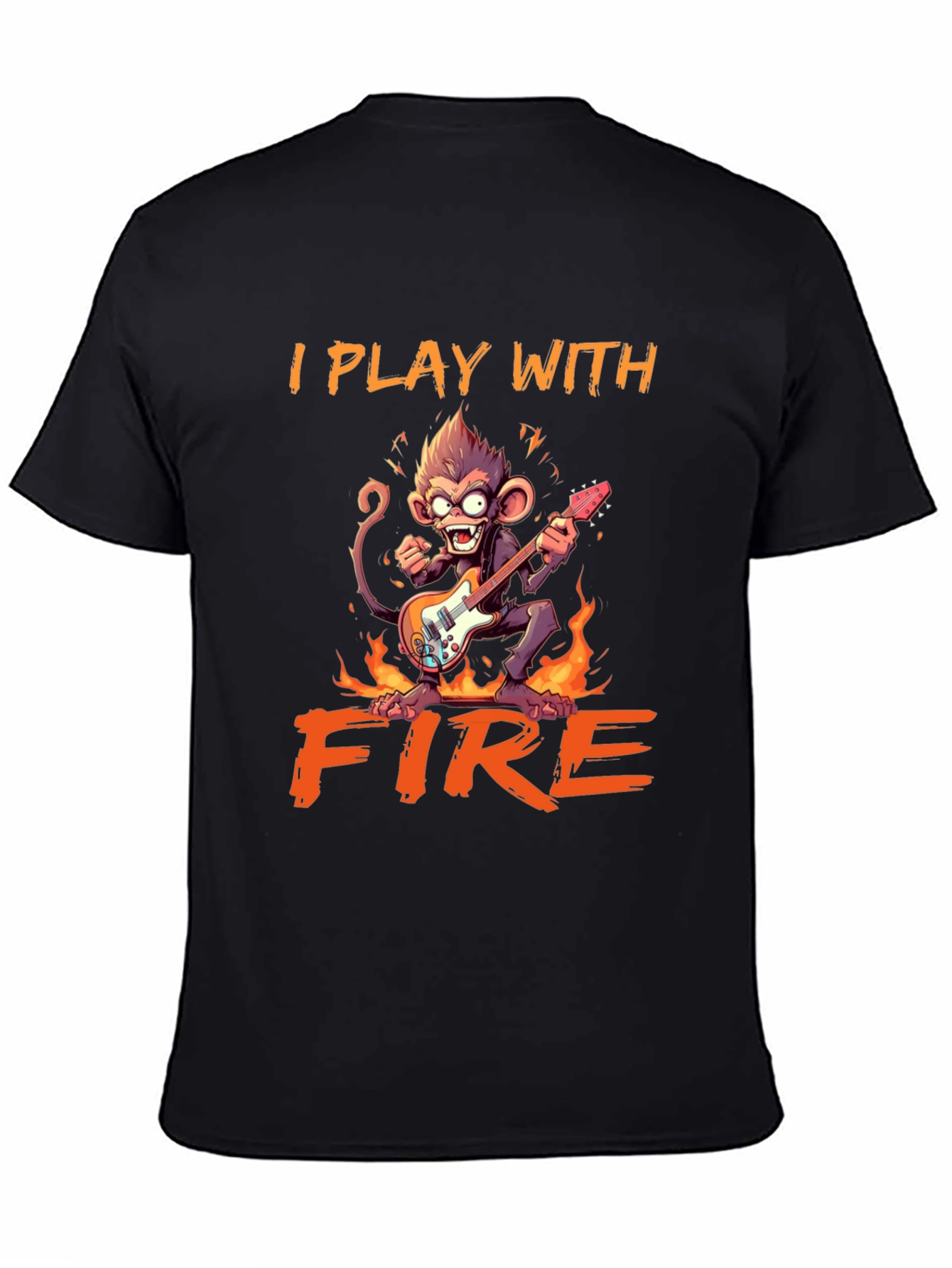 I Play With Fire Monkey Graphic Tee