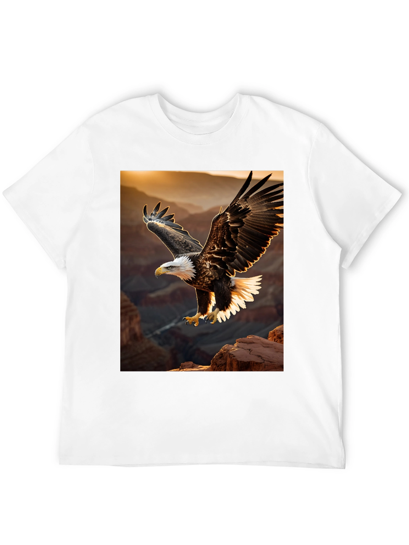 Eagle Graphic Tee - Patriotic Bird Design