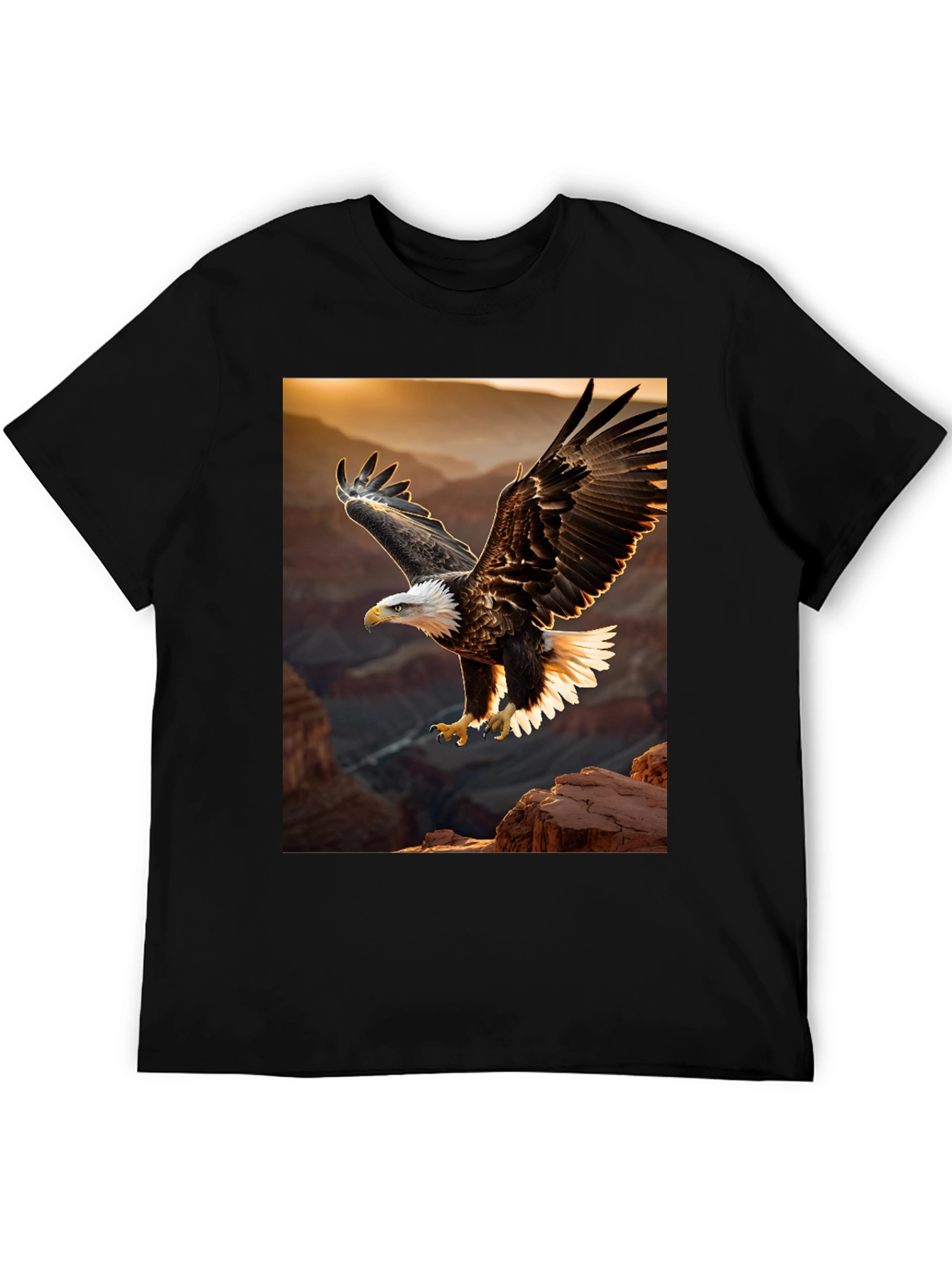 Eagle Graphic Tee - Patriotic Bird Design