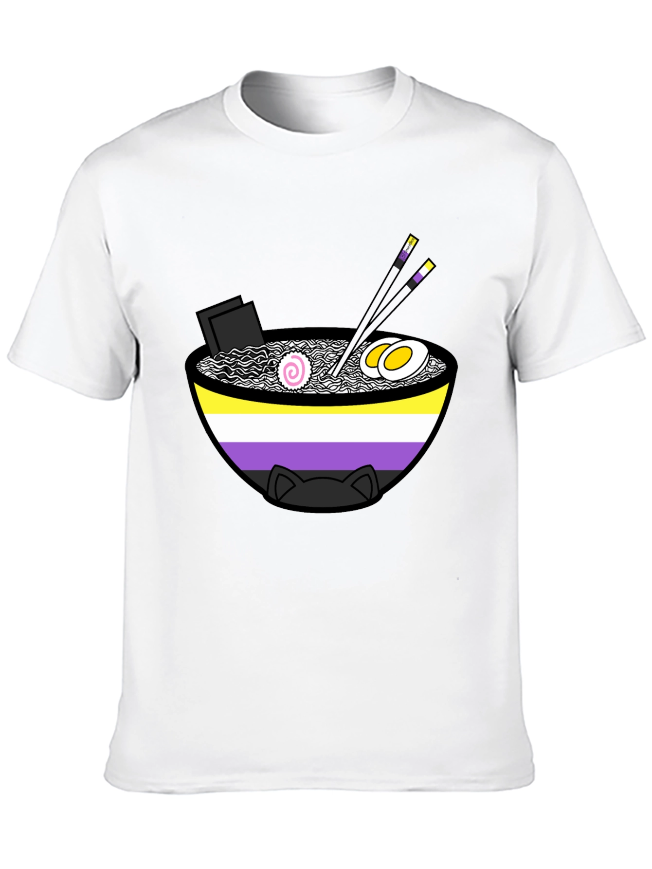 Ramen Nonbinary Pride T-Shirt - Stylish & Unique