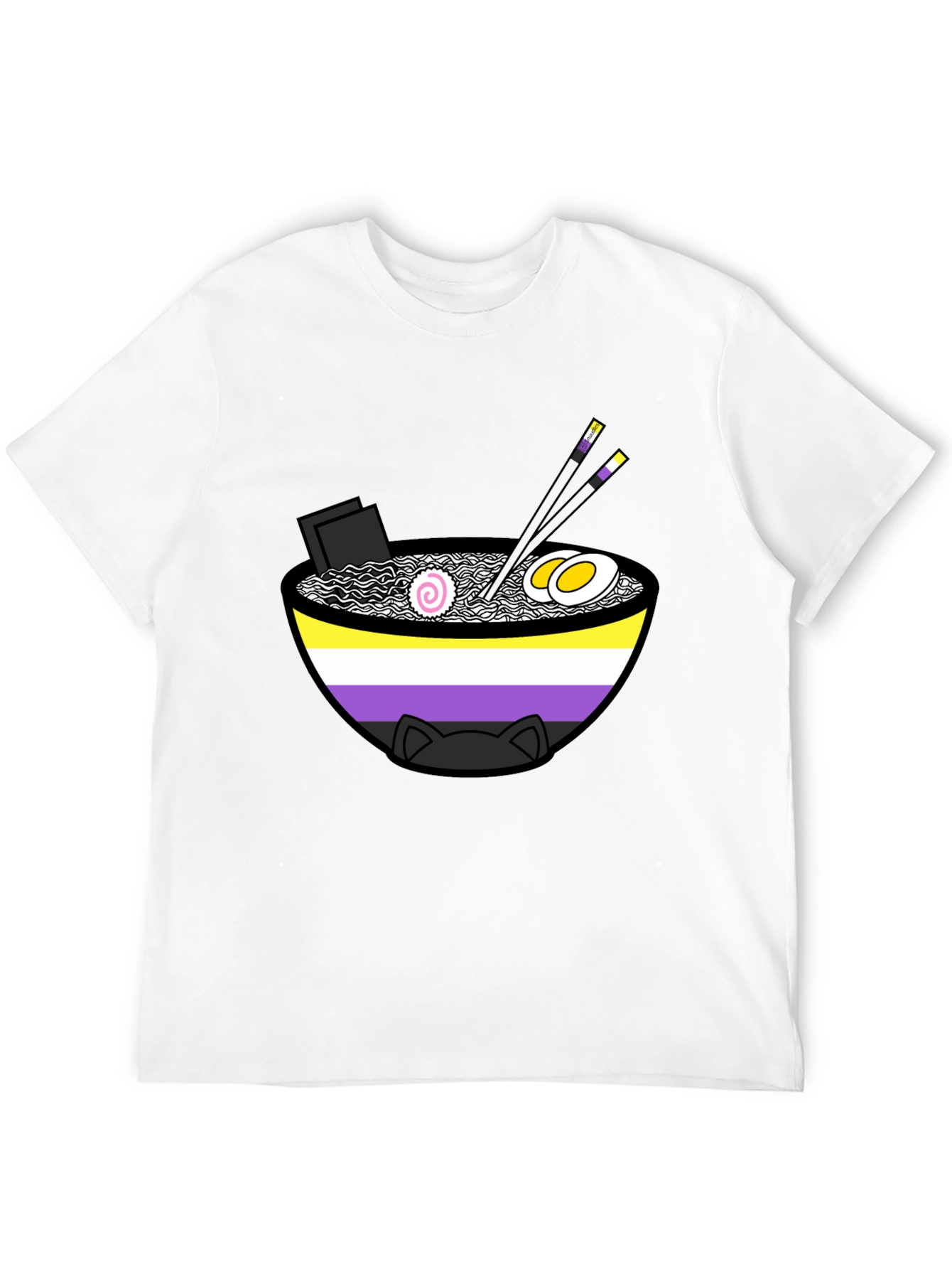 Ramen Nonbinary Pride T-Shirt - Stylish & Unique