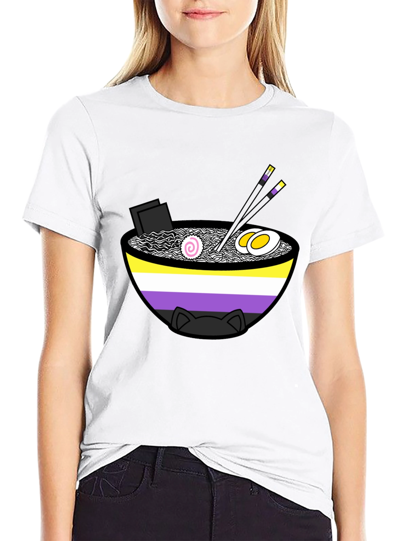 Ramen Nonbinary Pride T-Shirt - Stylish & Unique