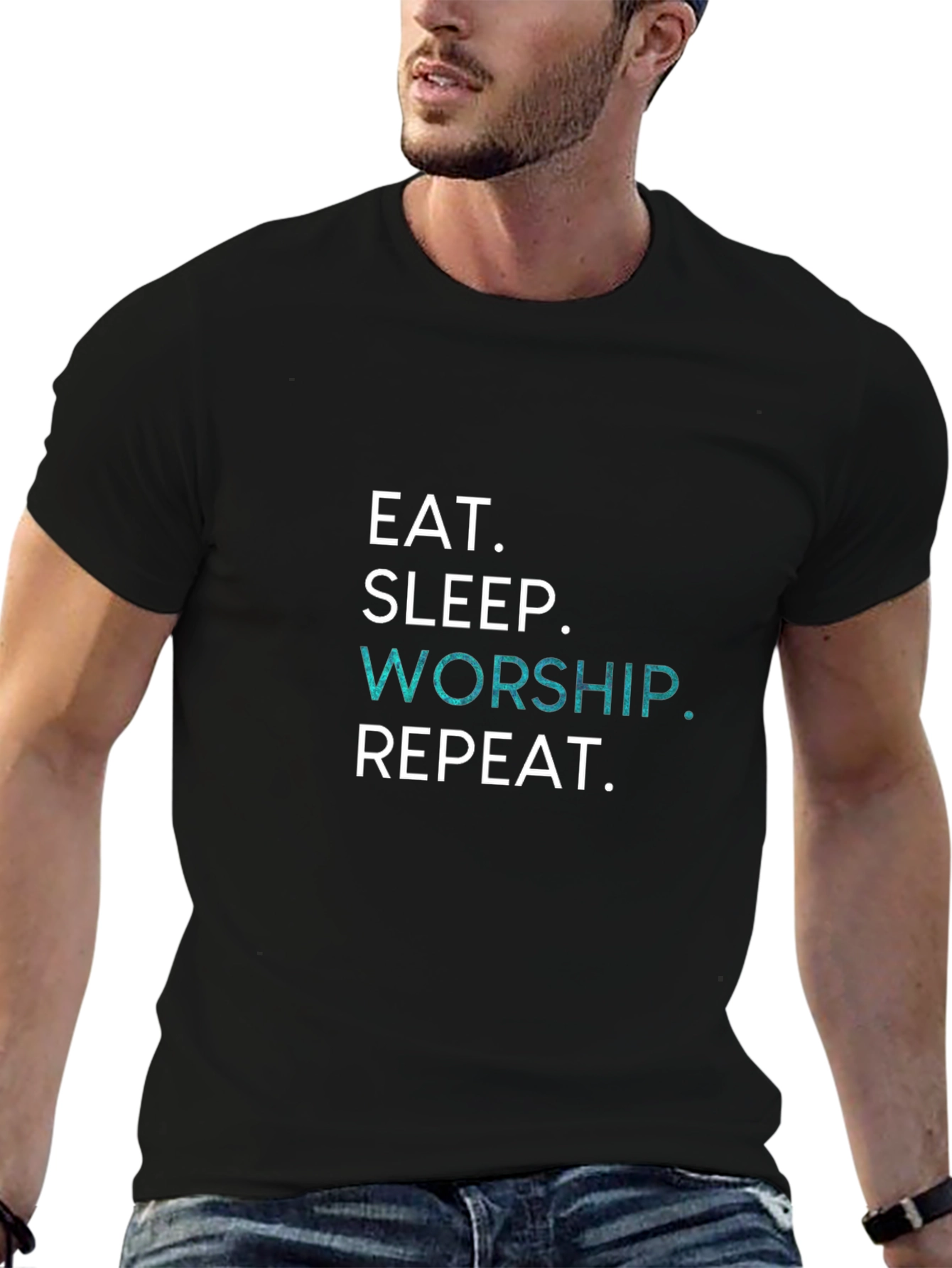 Eat Sleep Worship Repeat T-Shirt