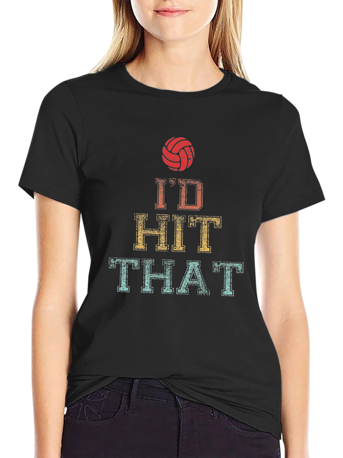 Id Hit That Volleyball Graphic Tee