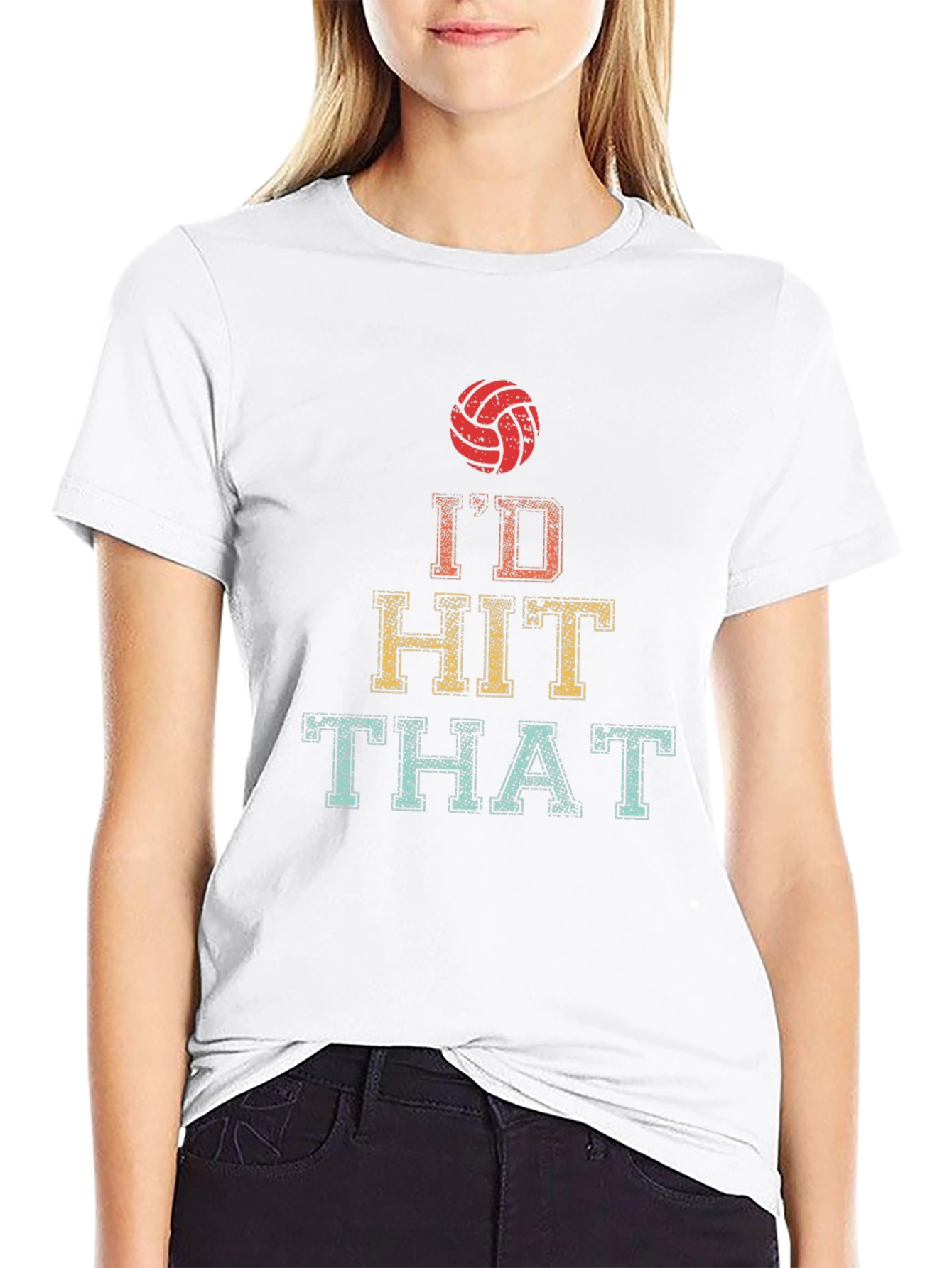 Id Hit That Volleyball Graphic Tee