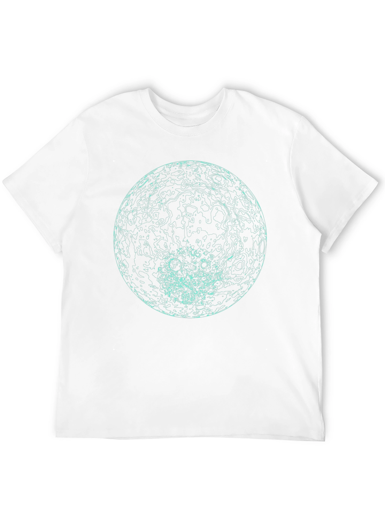 Abstract Globe Graphic Print Black T-Shirt