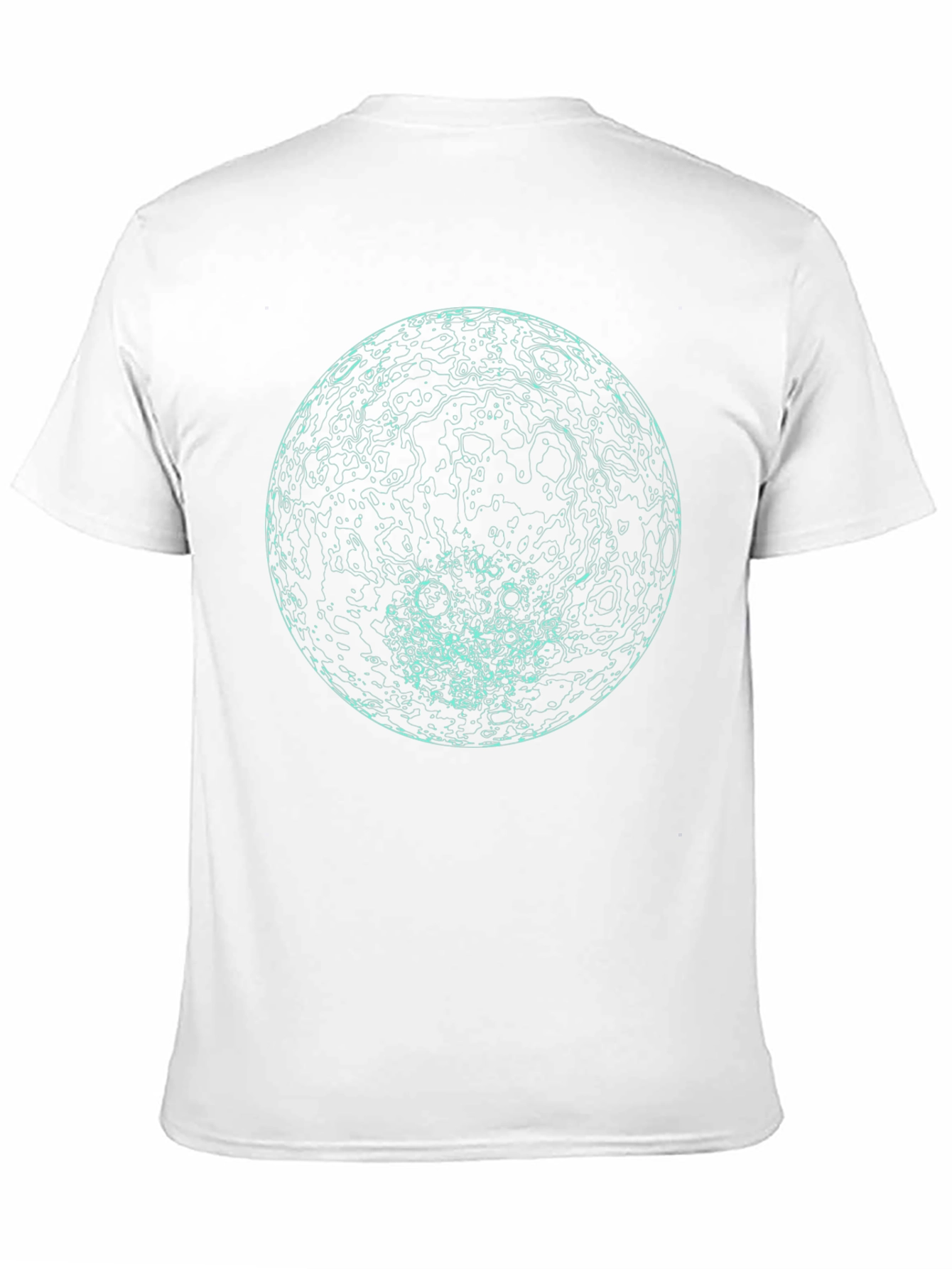 Abstract Globe Graphic Print Black T-Shirt