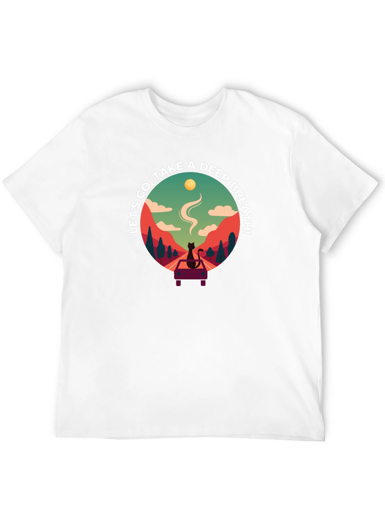 Relaxing Cat Road Trip T-Shirt