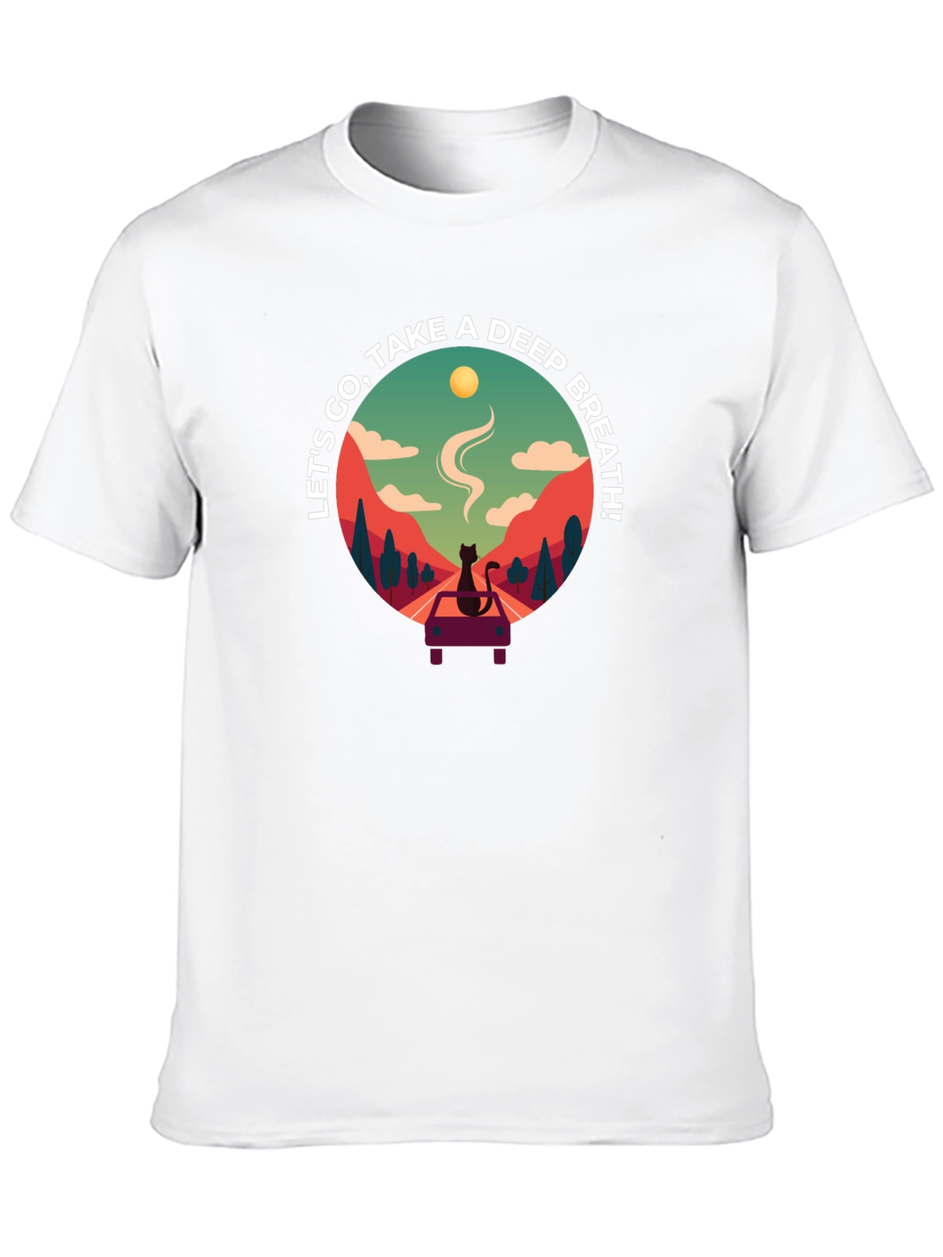Relaxing Cat Road Trip T-Shirt