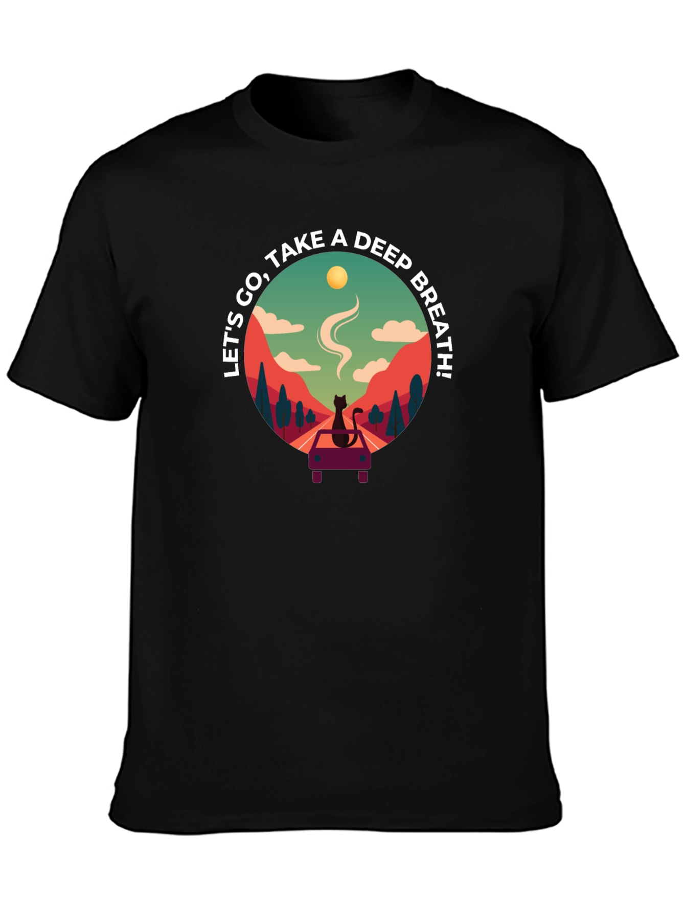 Relaxing Cat Road Trip T-Shirt