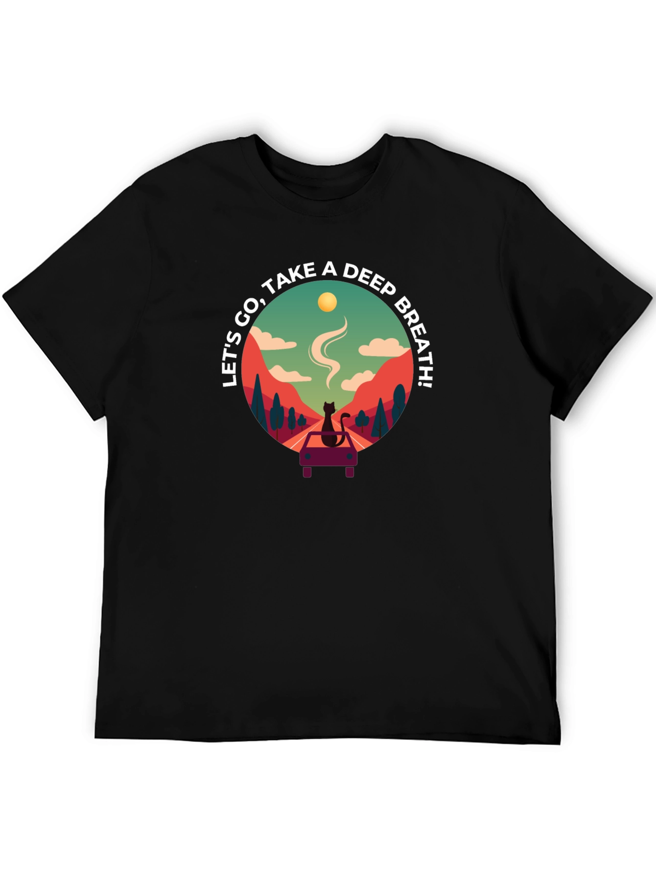 Relaxing Cat Road Trip T-Shirt