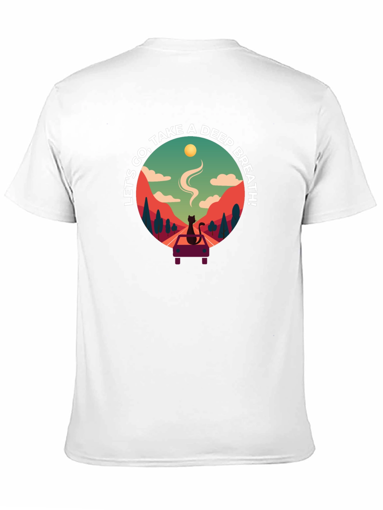 Relaxing Cat Road Trip T-Shirt