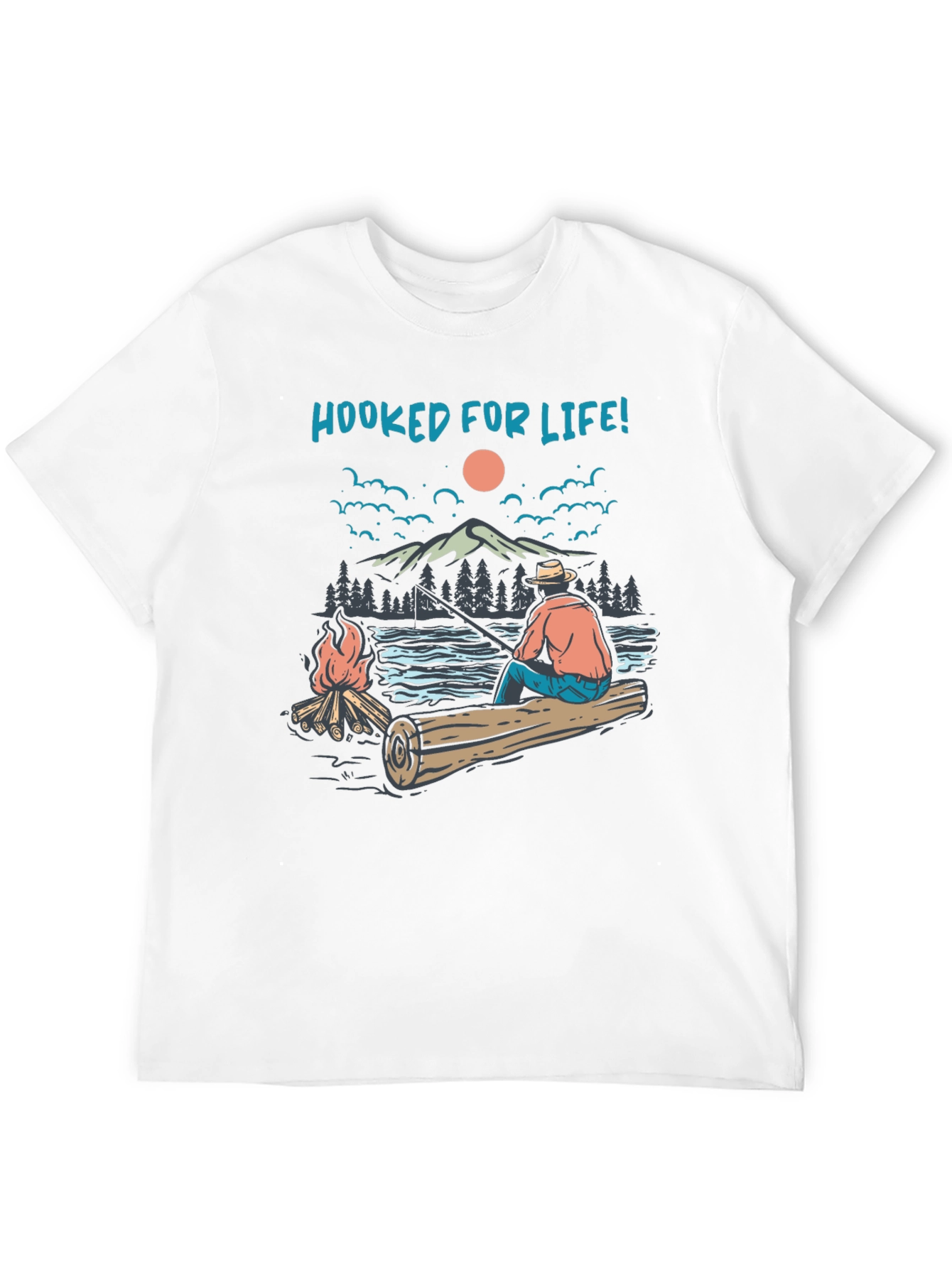 Hooked For Life Graphic T-Shirt