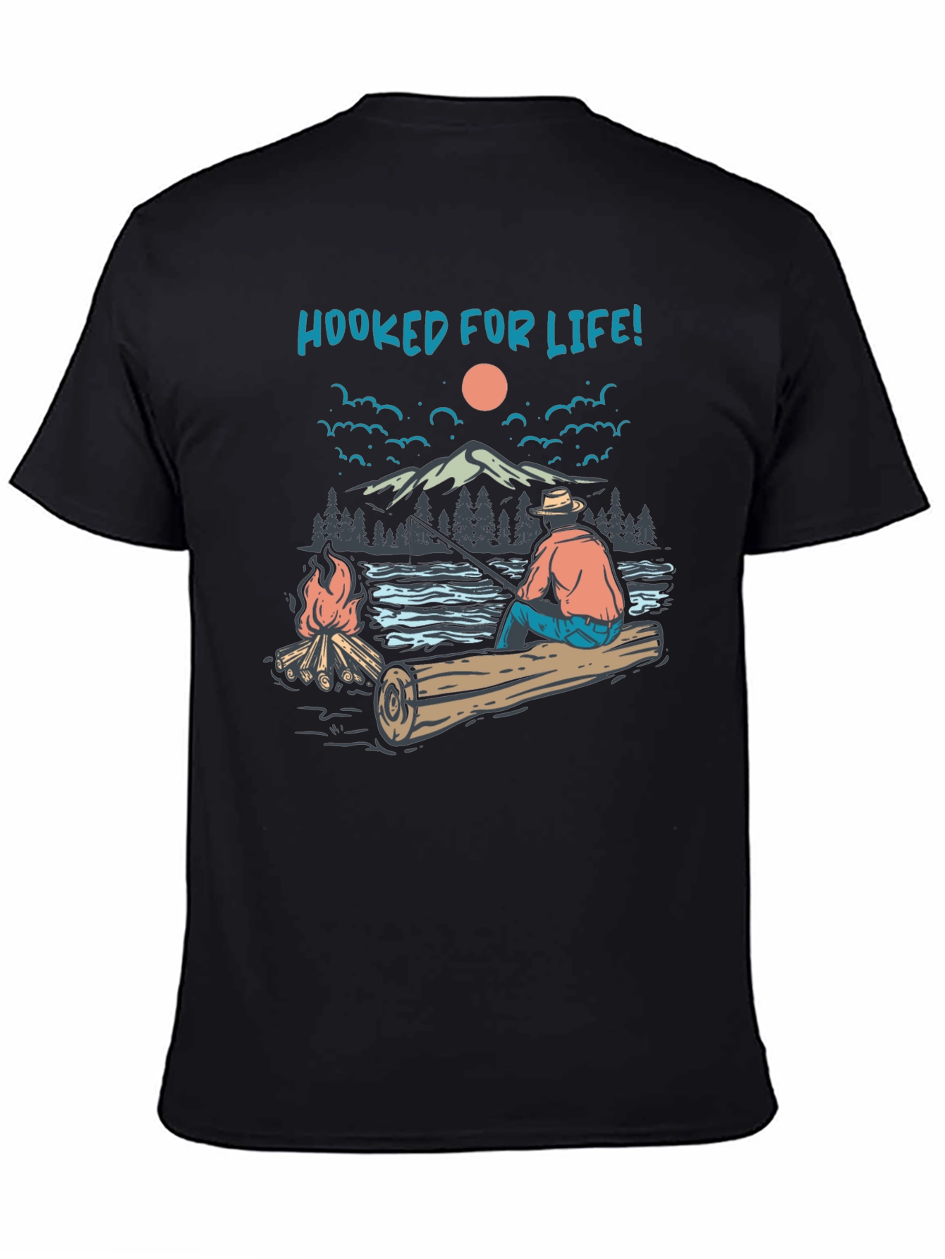 Hooked For Life Graphic T-Shirt