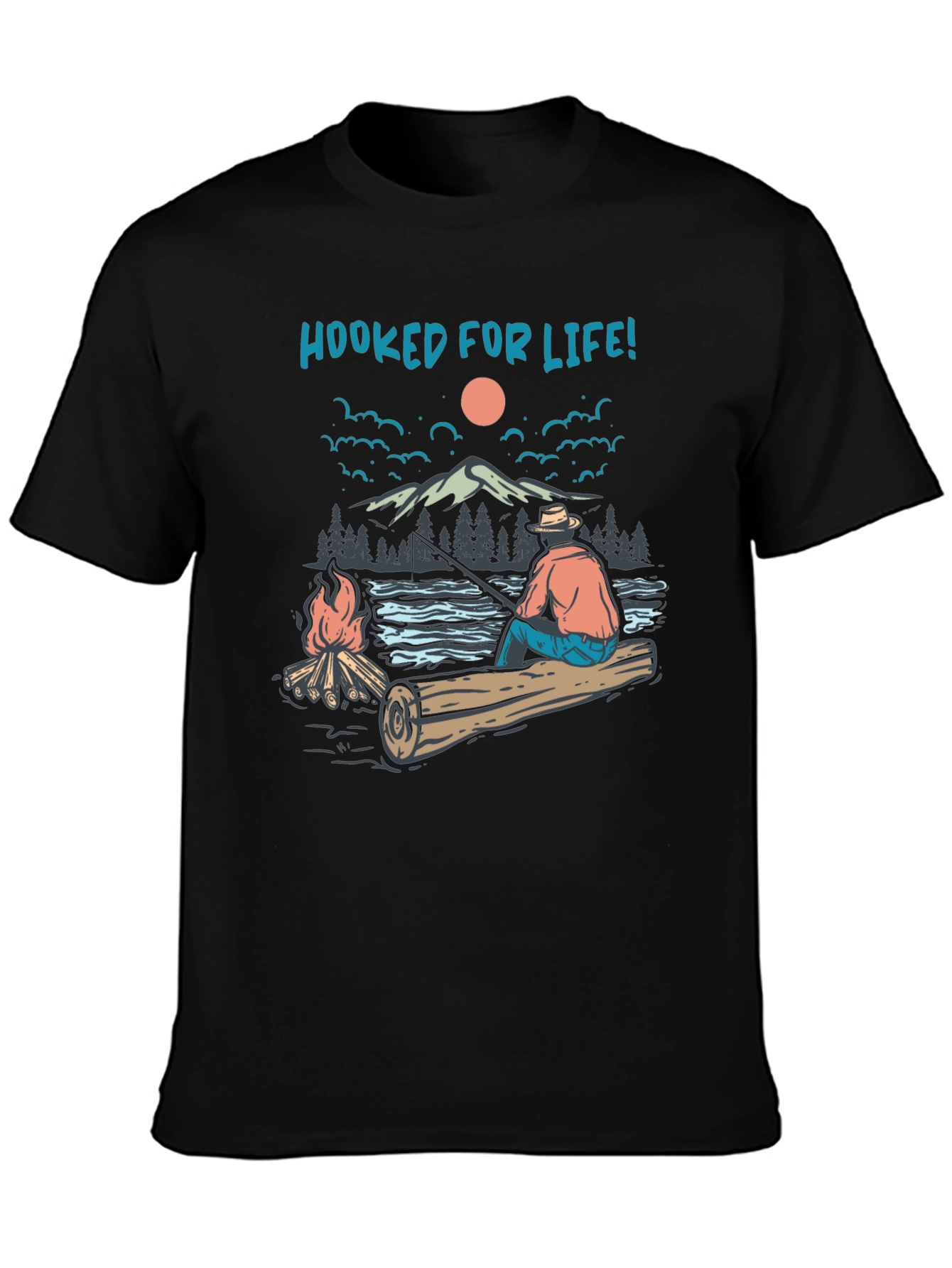 Hooked For Life Graphic T-Shirt