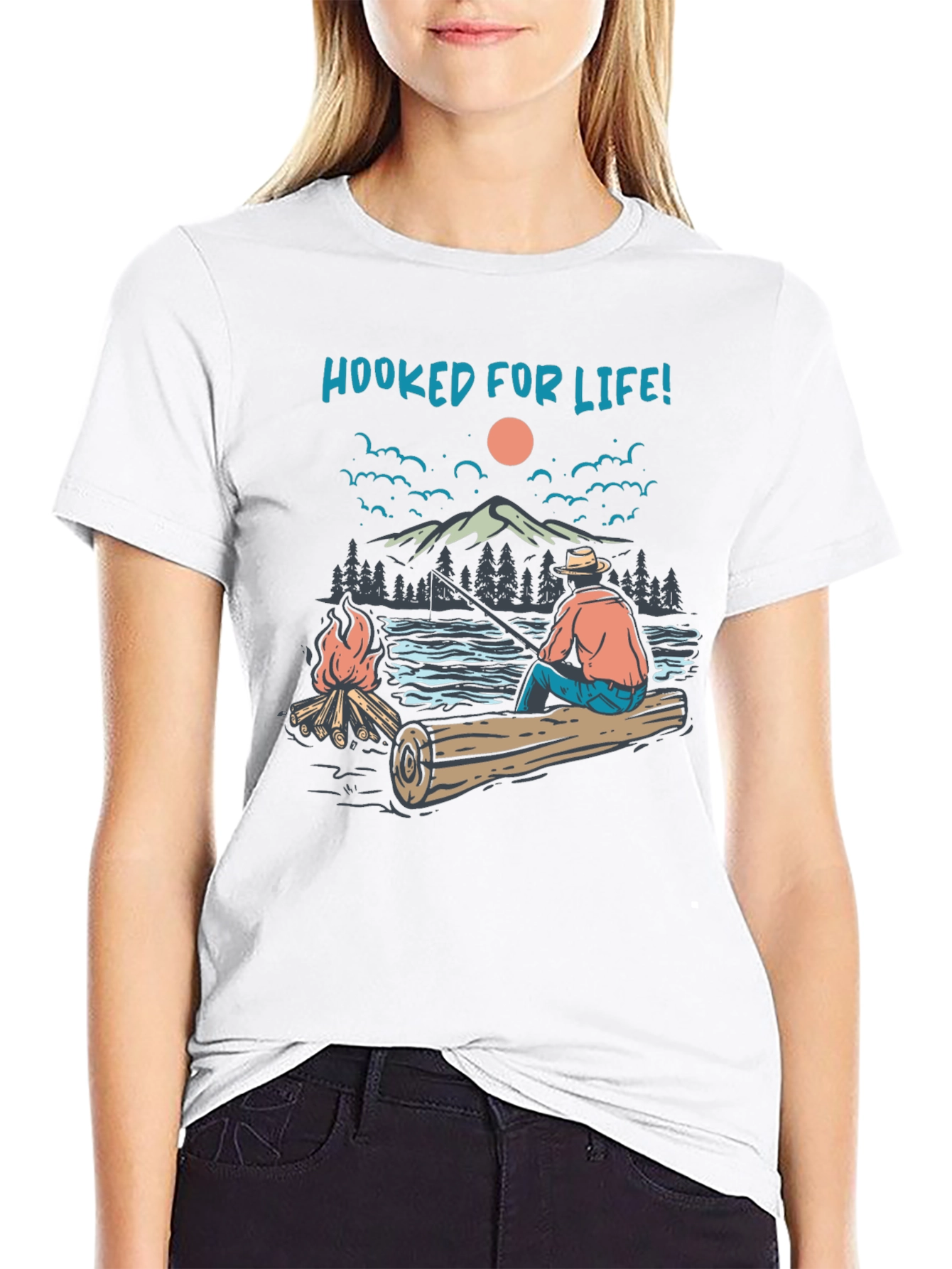 Hooked For Life Graphic T-Shirt