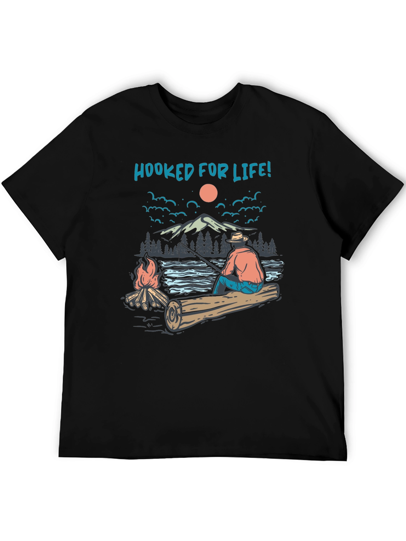 Hooked For Life Graphic T-Shirt
