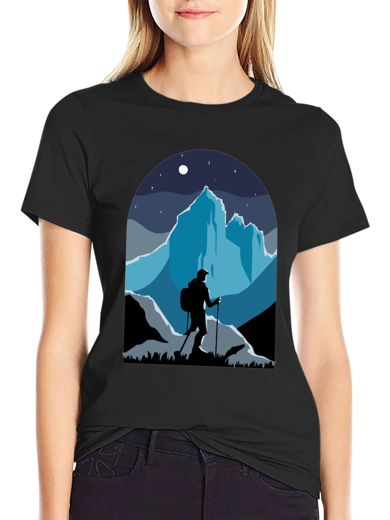 Mountains Hiker Graphic Tee - Adventure Awaits