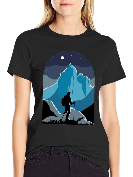 Mountains Hiker Graphic Tee - Adventure Awaits