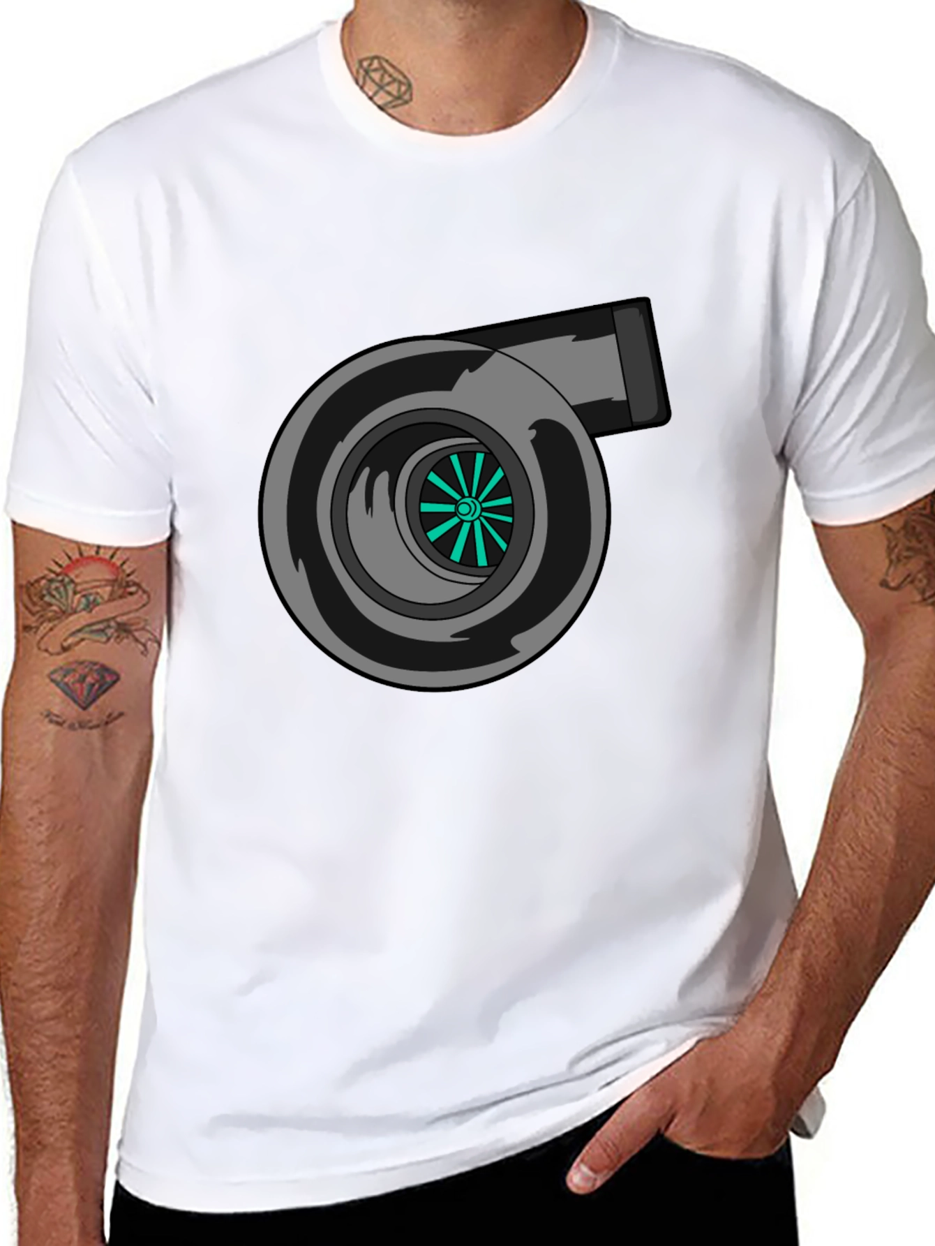 Turbocharged Black T-Shirt