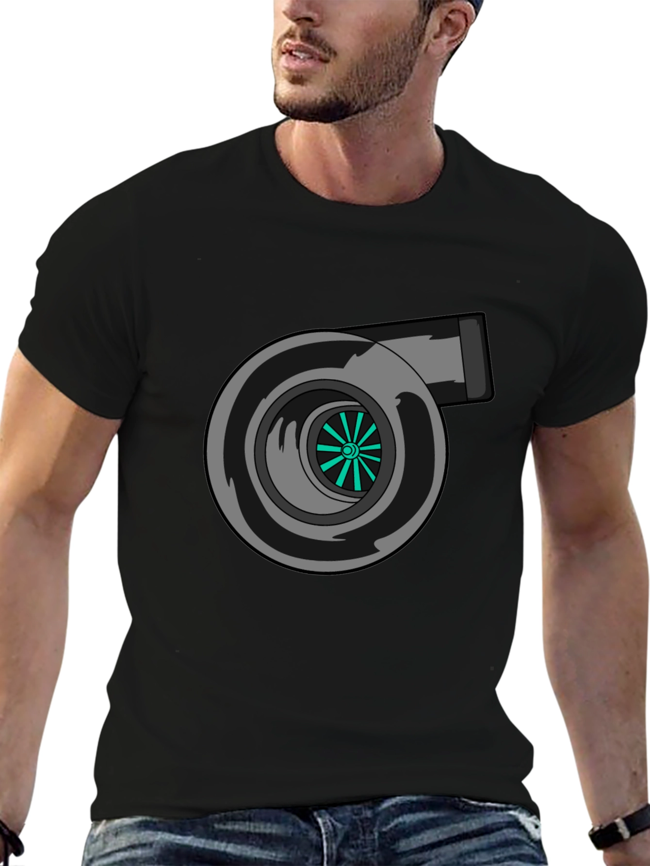 Turbocharged Black T-Shirt