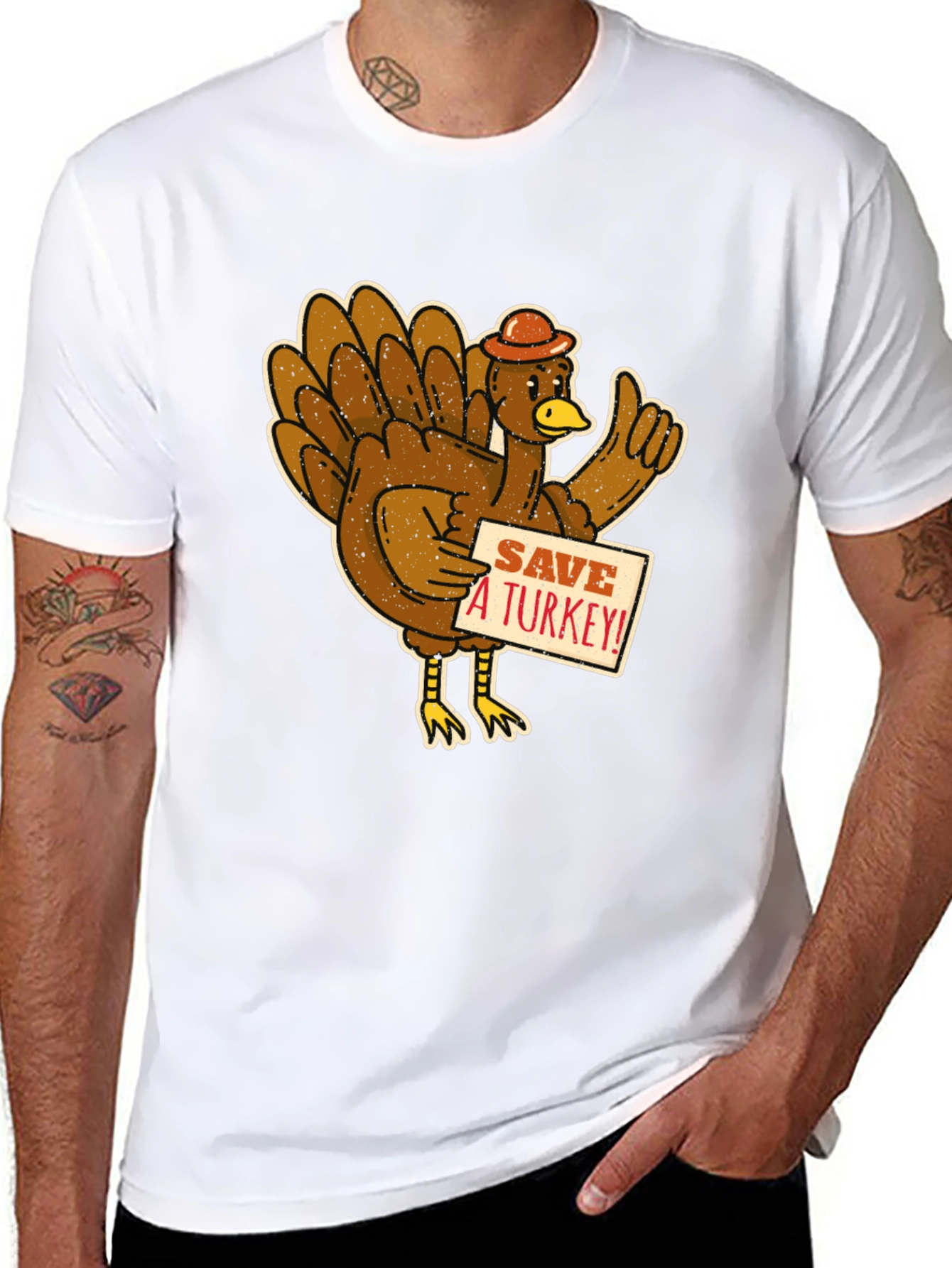 Save a Turkey! Graphic T-Shirt