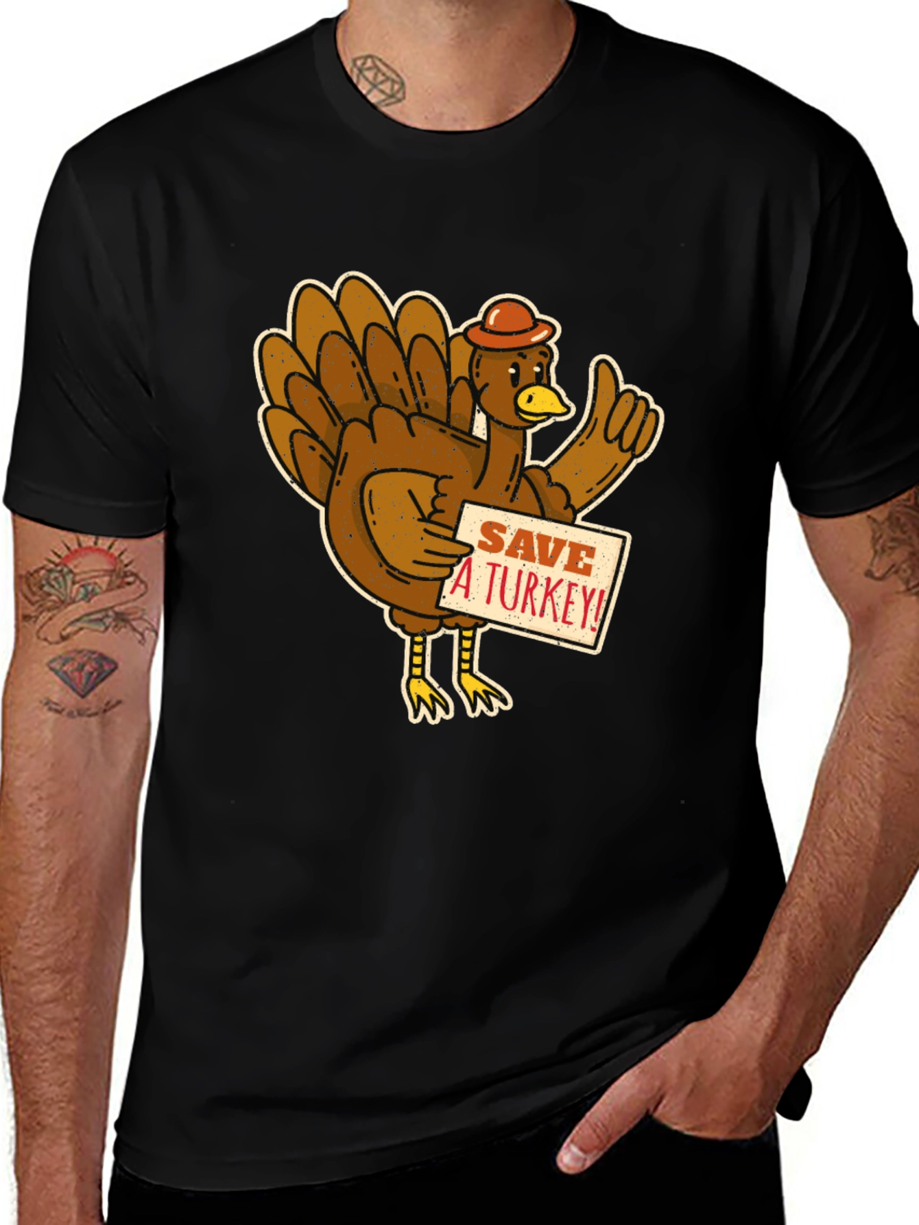 Save a Turkey! Graphic T-Shirt