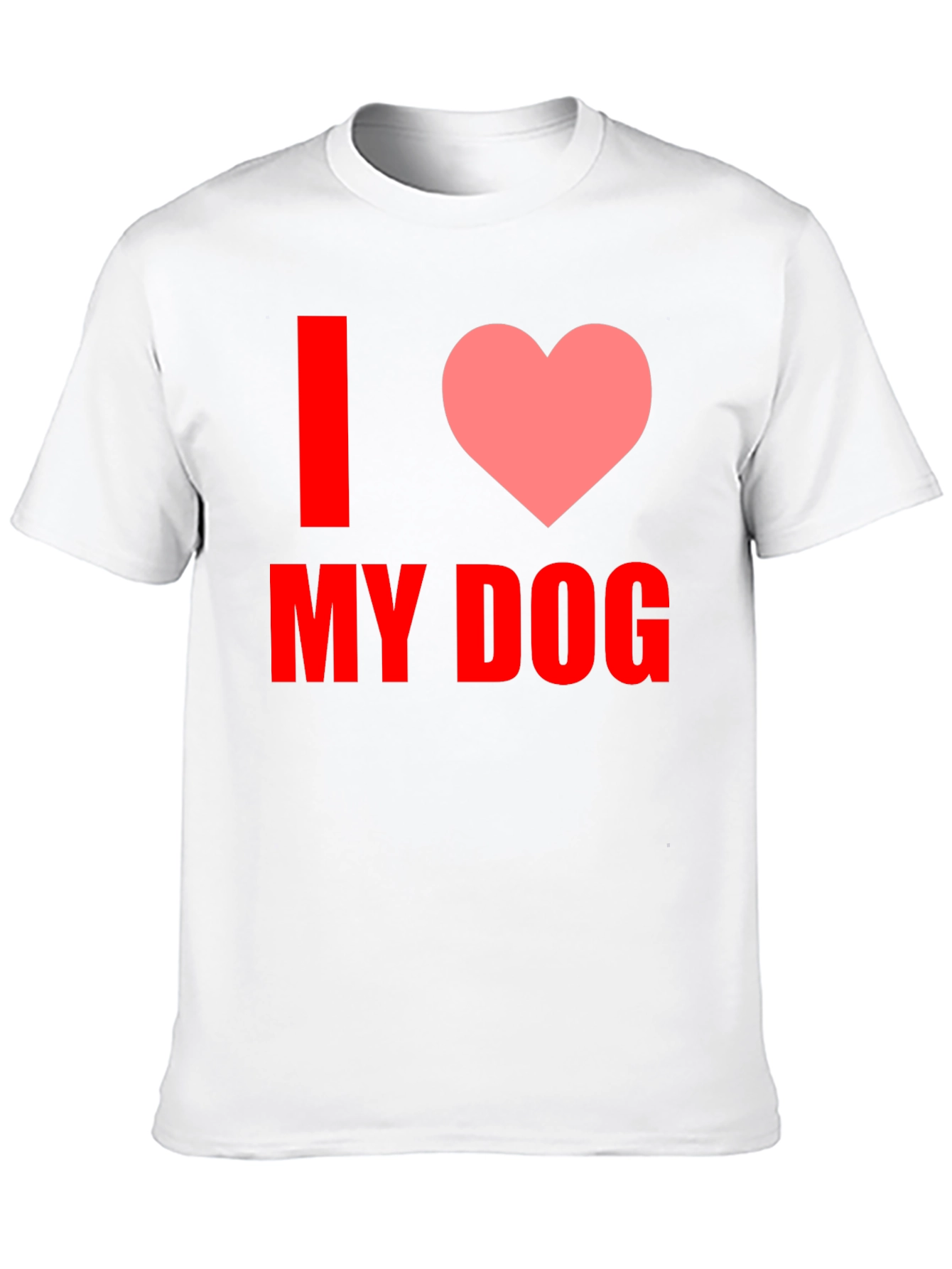 I Love My Dog Graphic Tee - Black