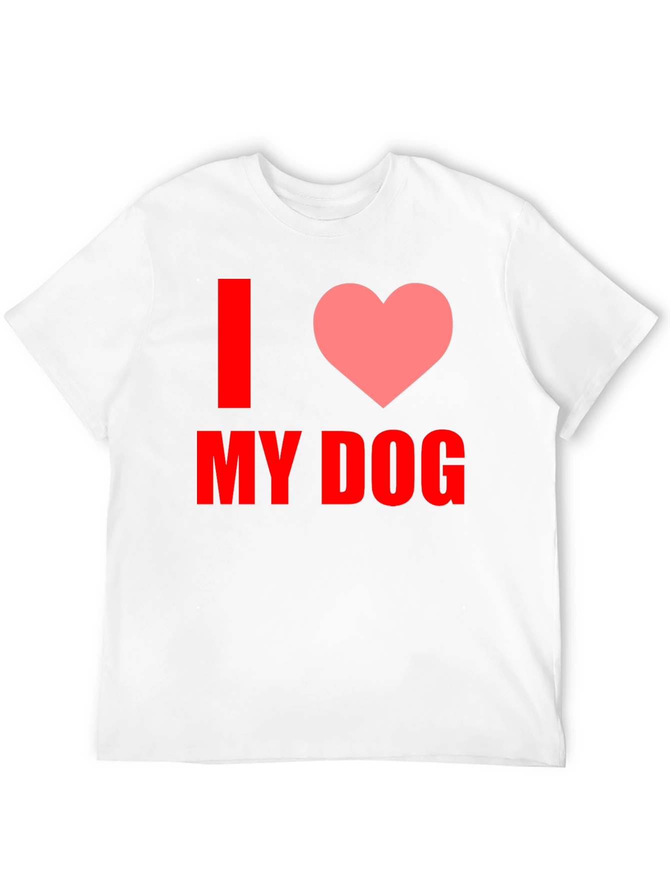 I Love My Dog Graphic Tee - Black