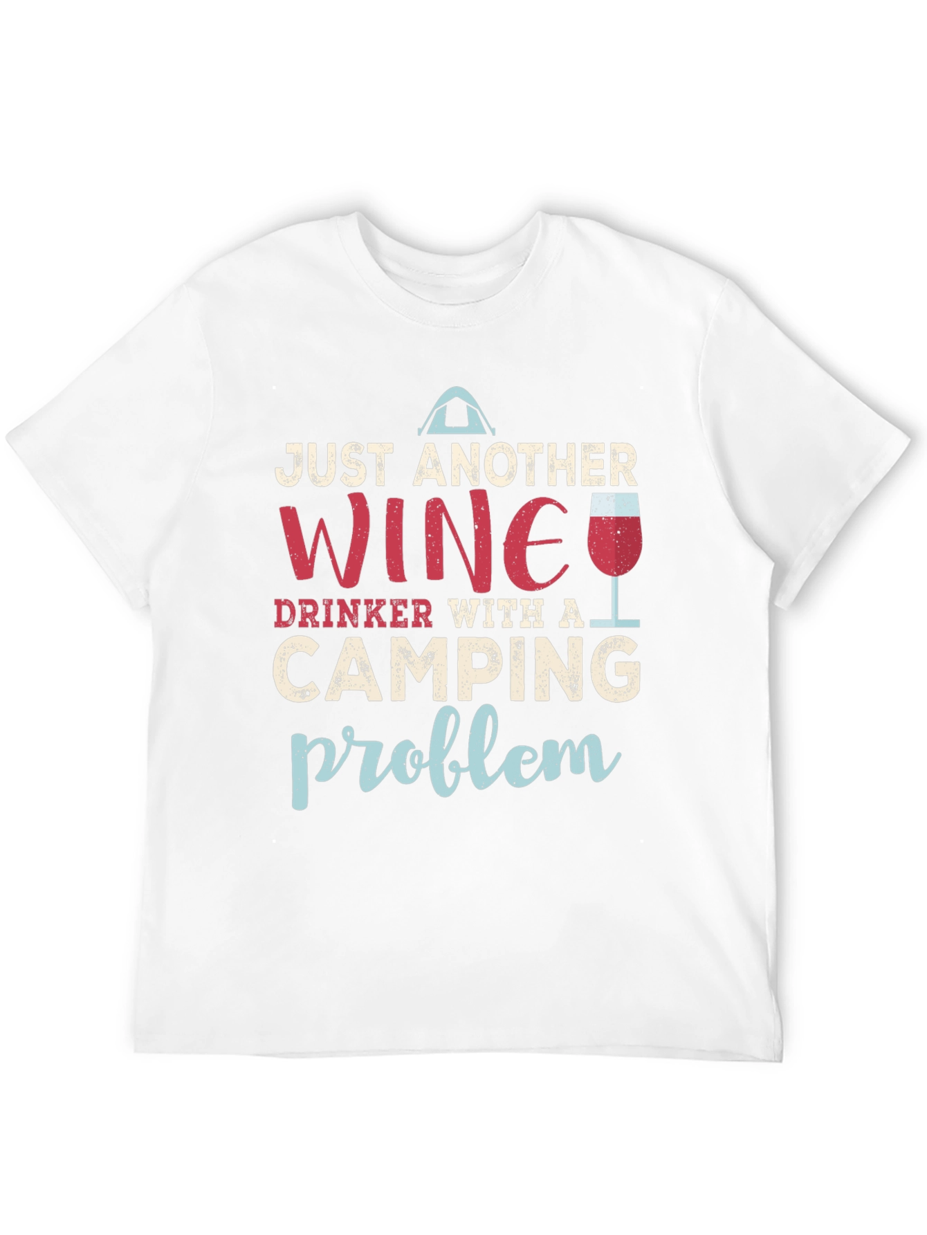 Wine and Camping Graphic T-Shirt