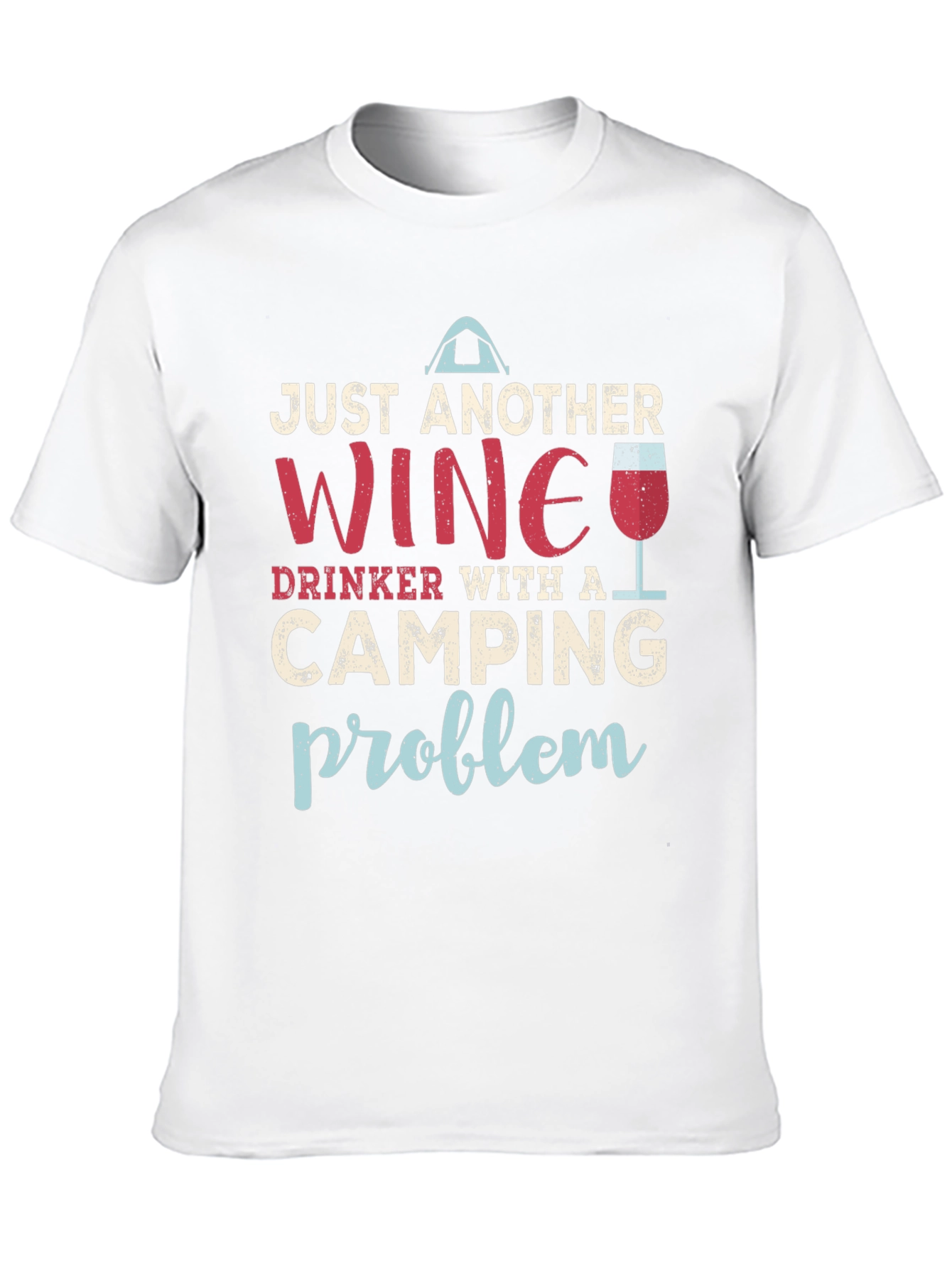 Wine and Camping Graphic T-Shirt