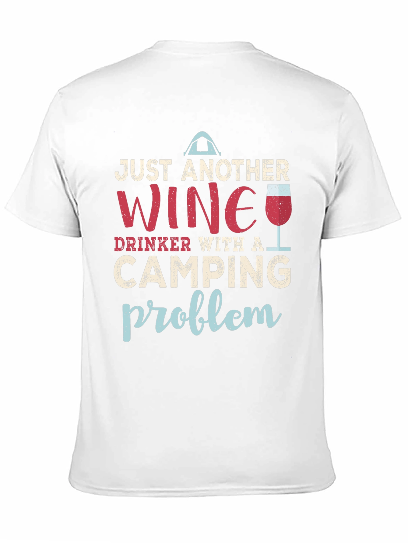 Wine and Camping Graphic T-Shirt