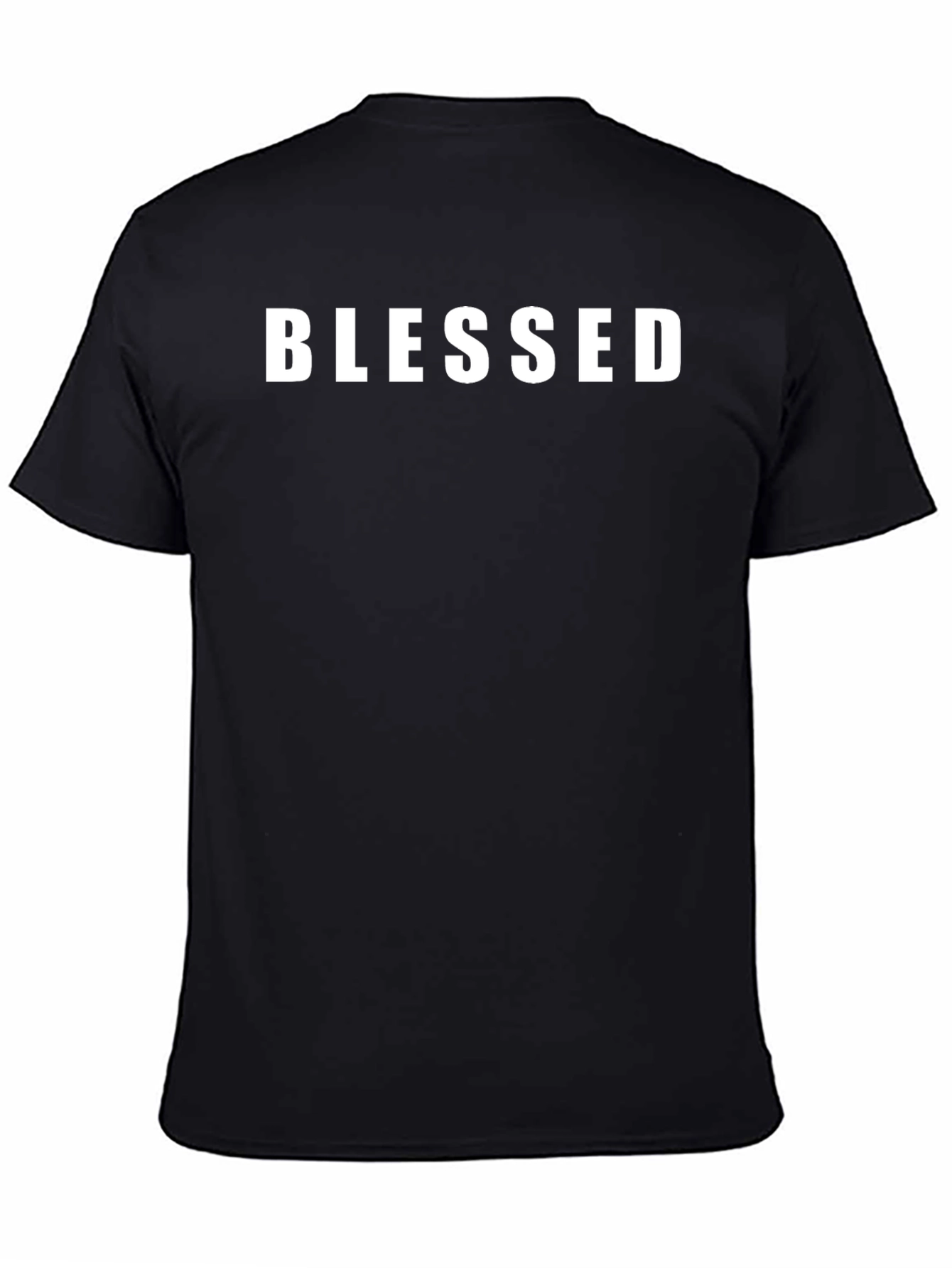Blessed Black Graphic Tee - Religious T-Shirt