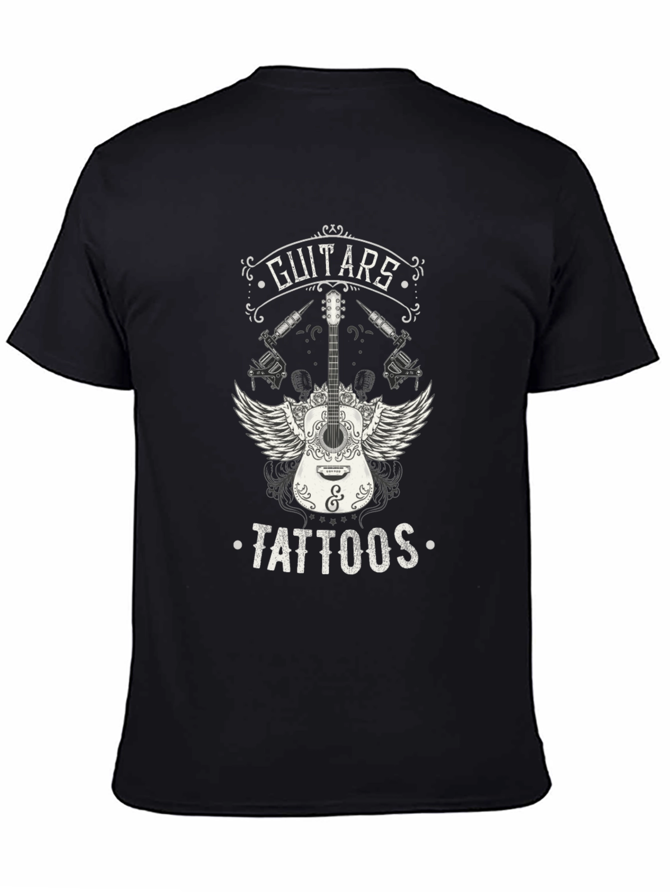 Guitars Tattoos Graphic T-Shirt