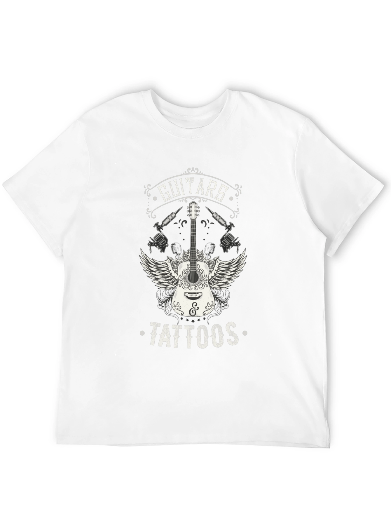 Guitars Tattoos Graphic T-Shirt