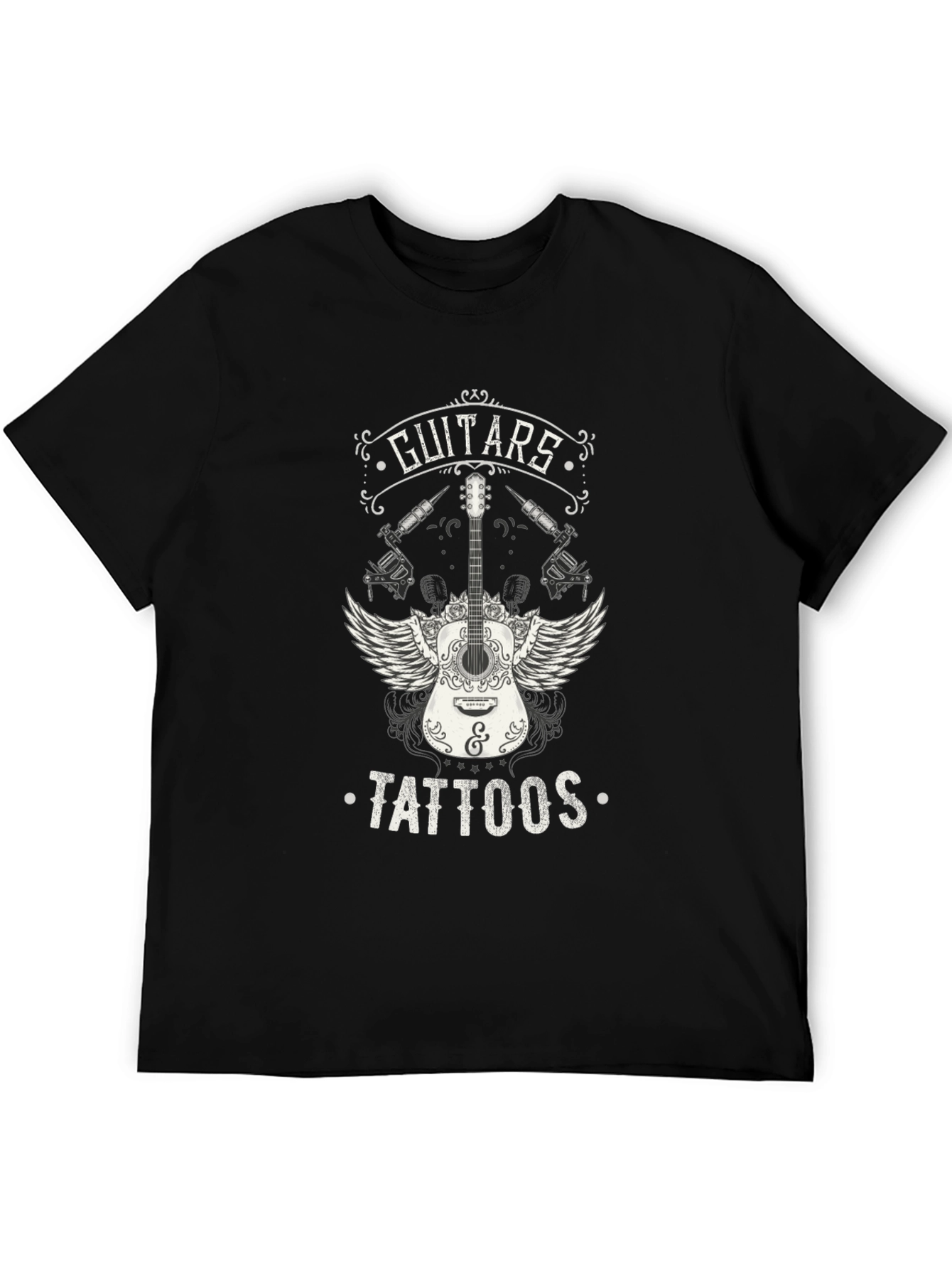 Guitars Tattoos Graphic T-Shirt