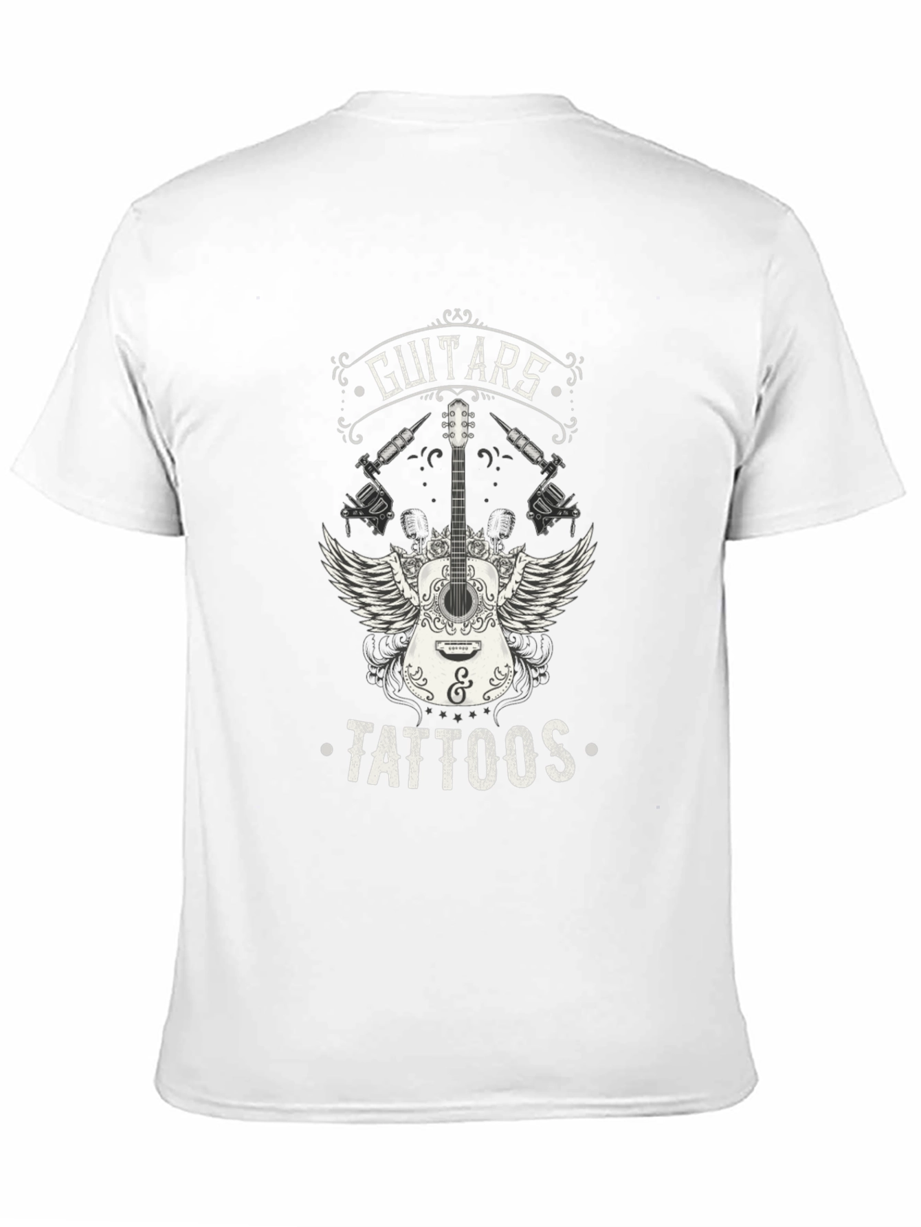 Guitars Tattoos Graphic T-Shirt