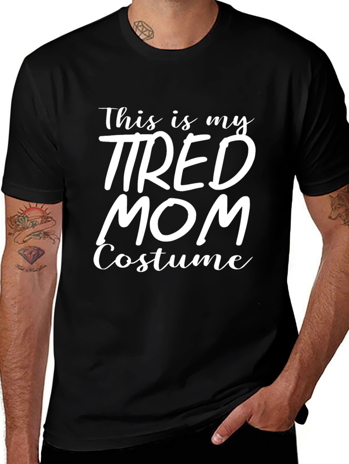 Tired Mom Costume Graphic T-Shirt