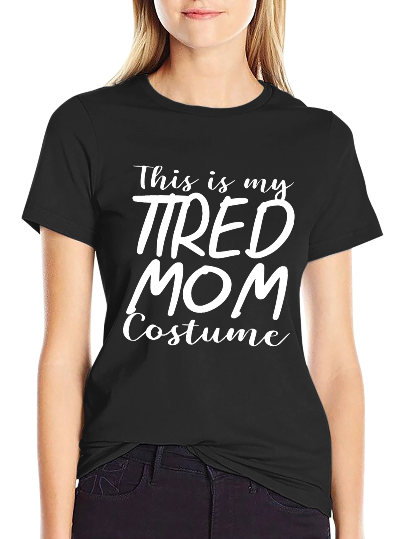 Tired Mom Costume Graphic T-Shirt