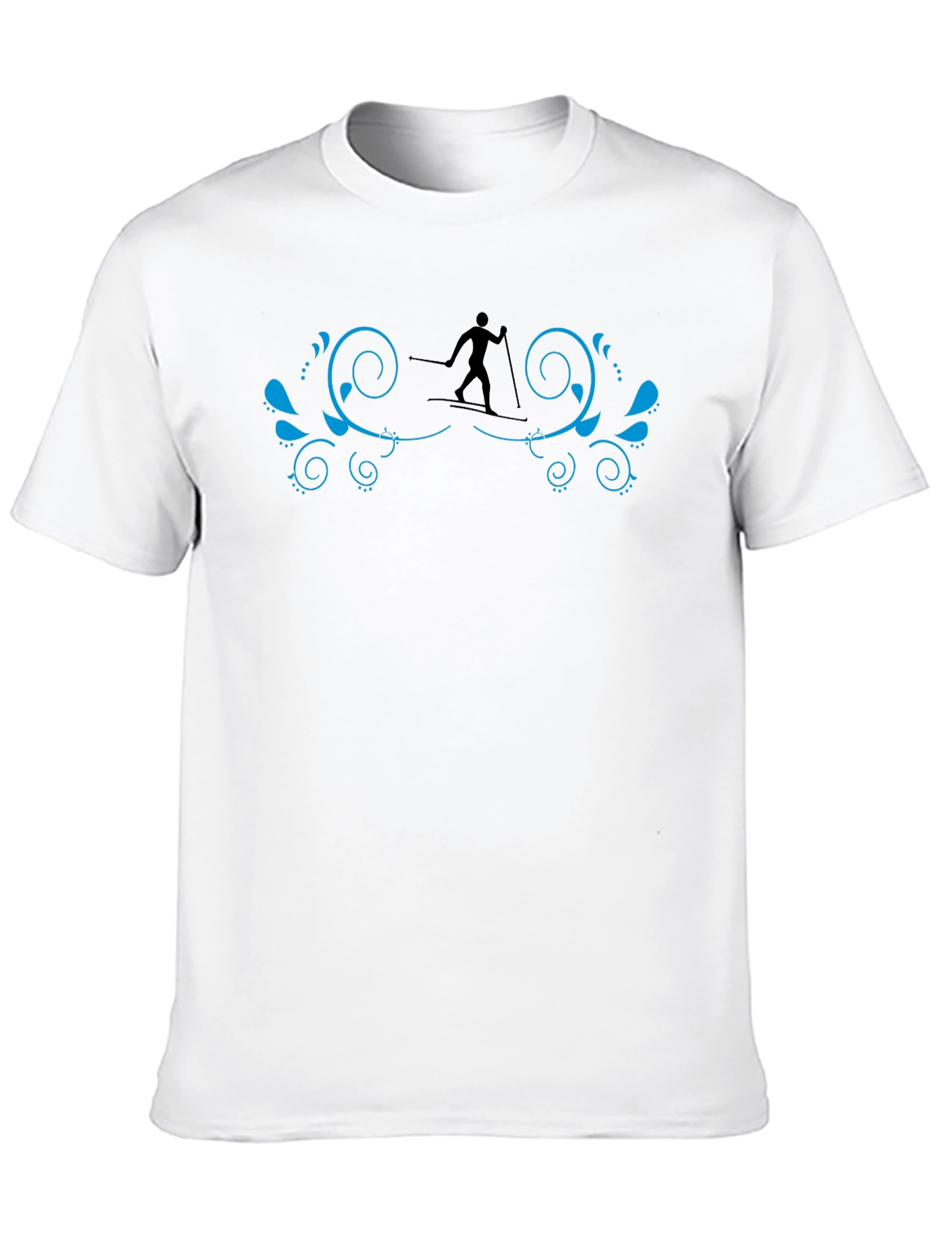 Skiing Silhouette Graphic Tee