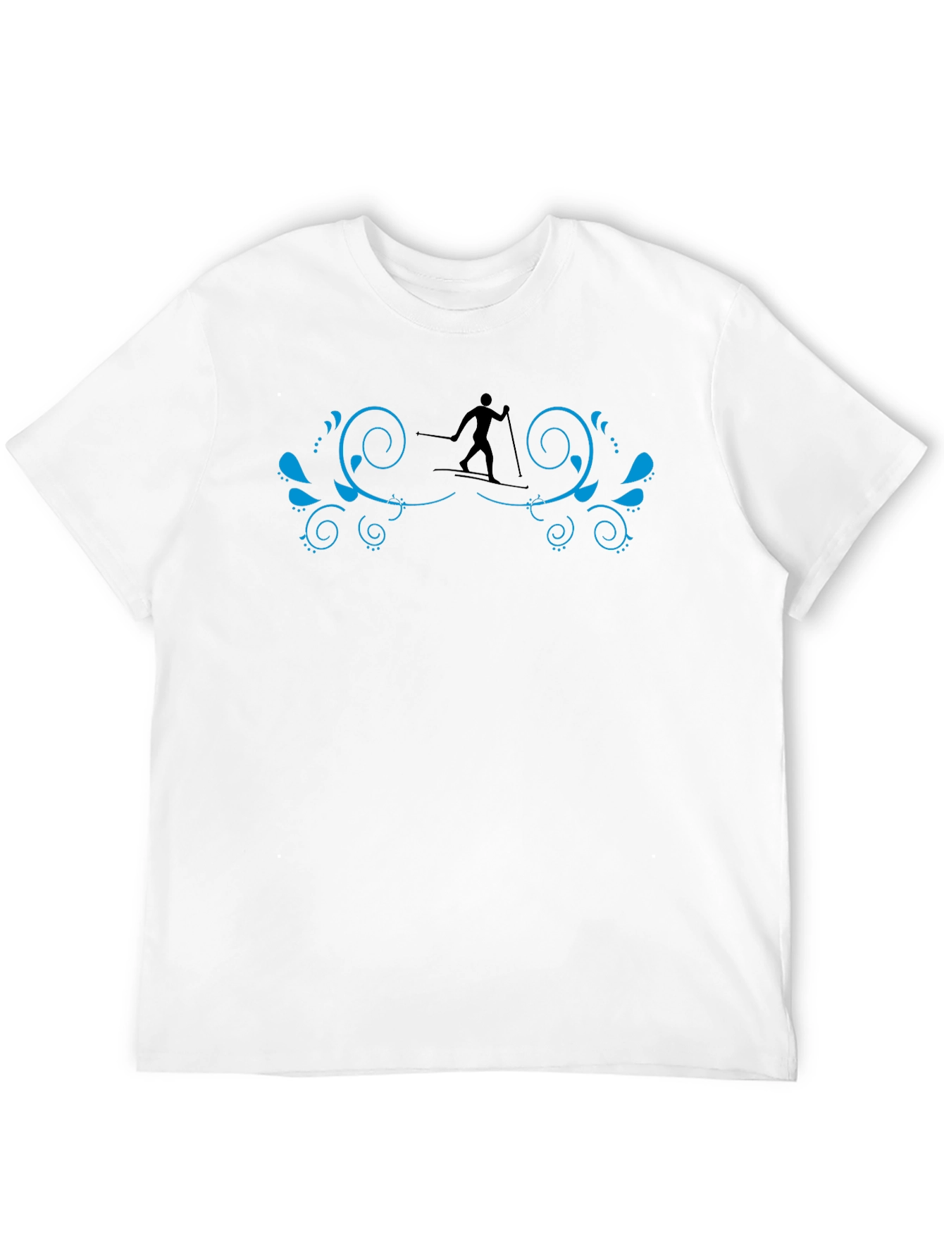 Skiing Silhouette Graphic Tee